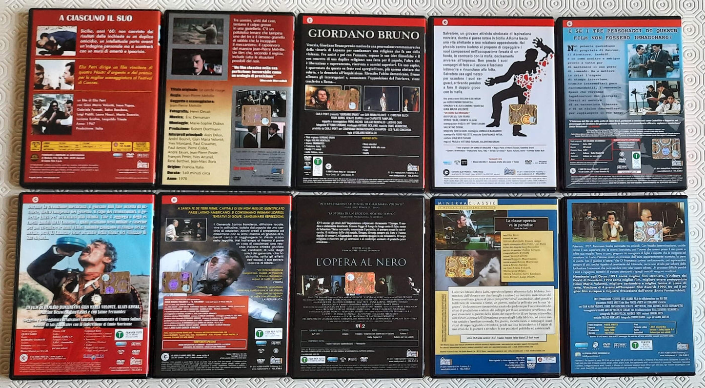 10 DVD di GIAN MARIA VOLONTE - Hobby & Work