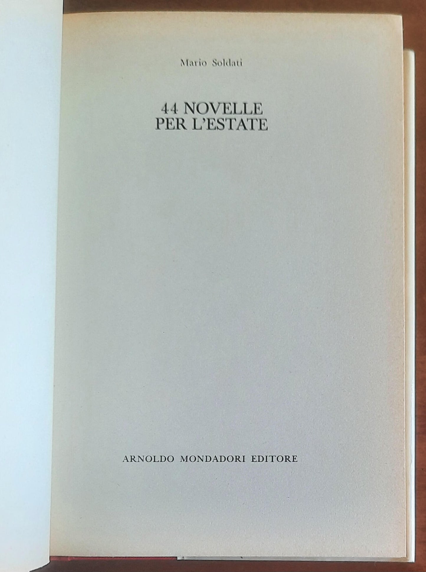 44 novelle per l'estate - di Mario Soldati - Mondadori