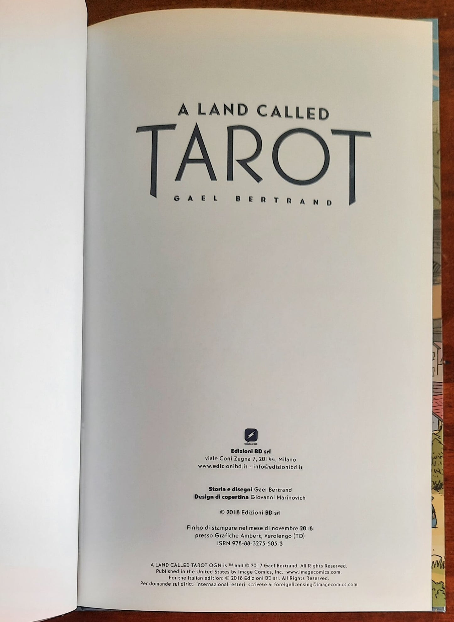 A Land Called Tarot - di Gael Bertrand - Edizioni Bd