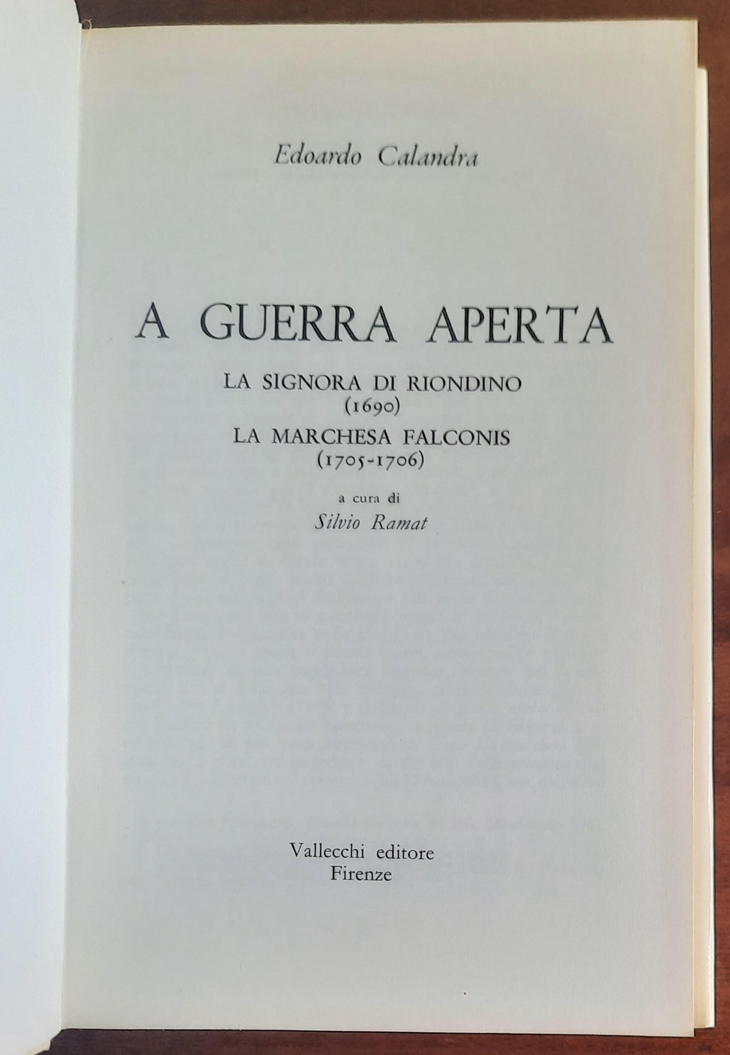 A guerra aperta (La signora di Riondino - La marchesa Falconis) - di Edoardo Calandra