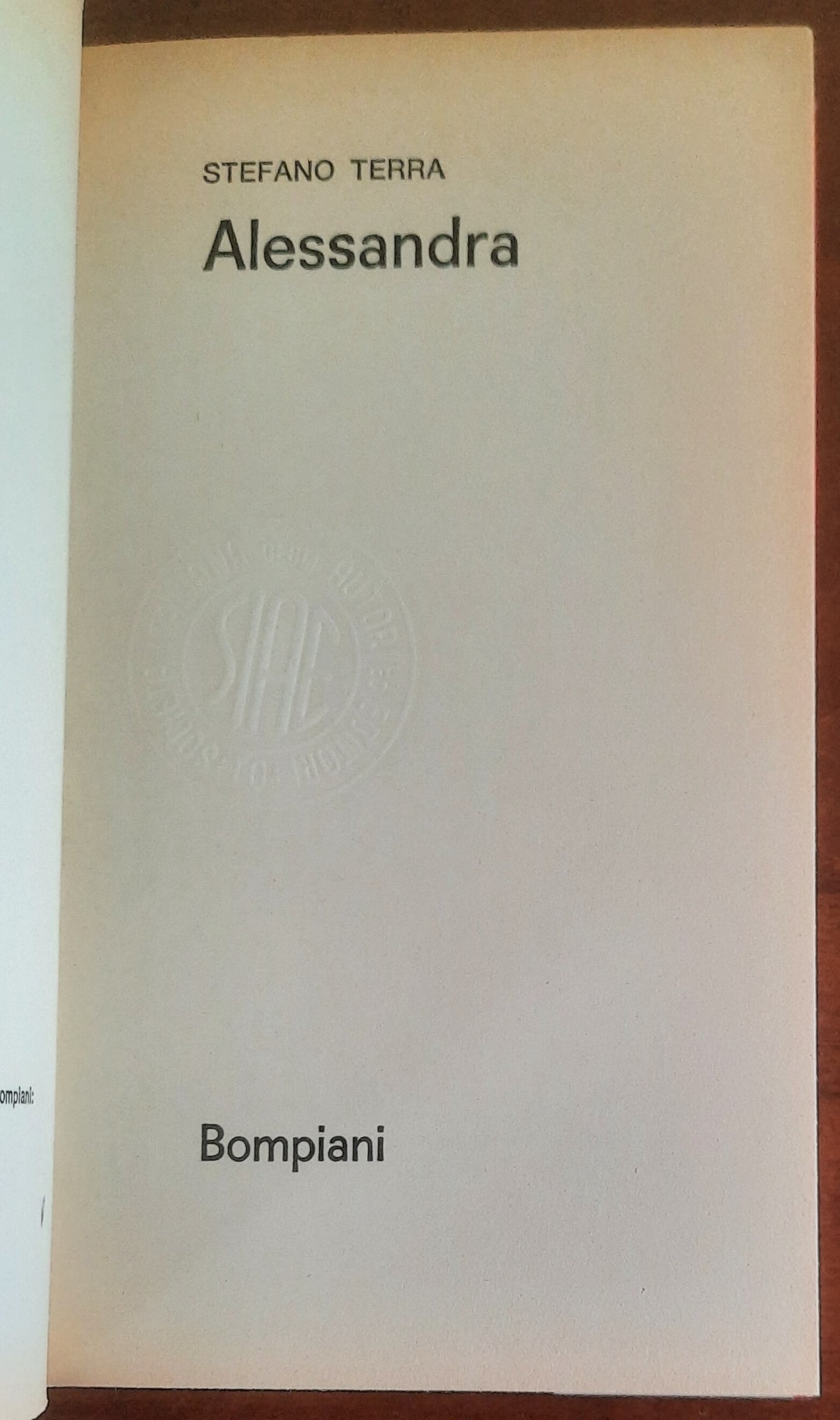 Alessandra - di Stefano Terra - Bompiani