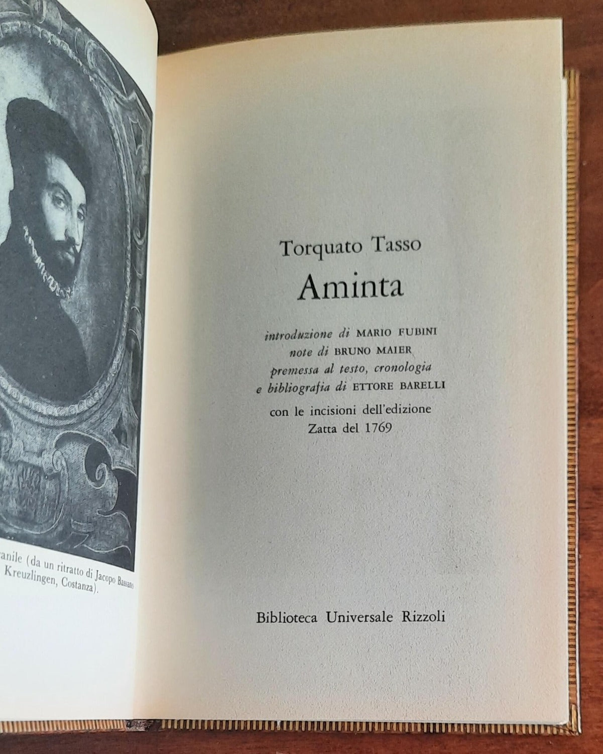 Aminta - di Torquato Tasso - B.U.R. - 1976