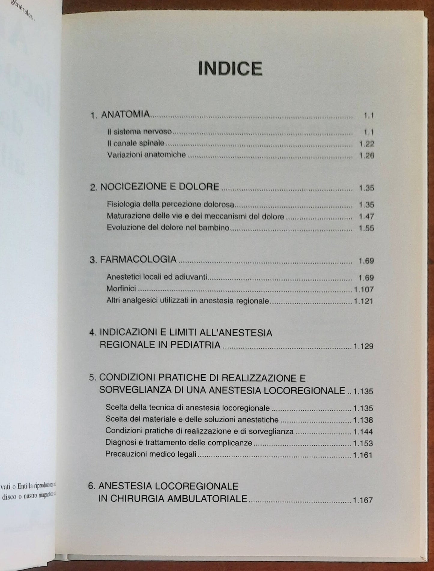 Anestesia loco-regionale dalla nascita all’età adulta. Generalità