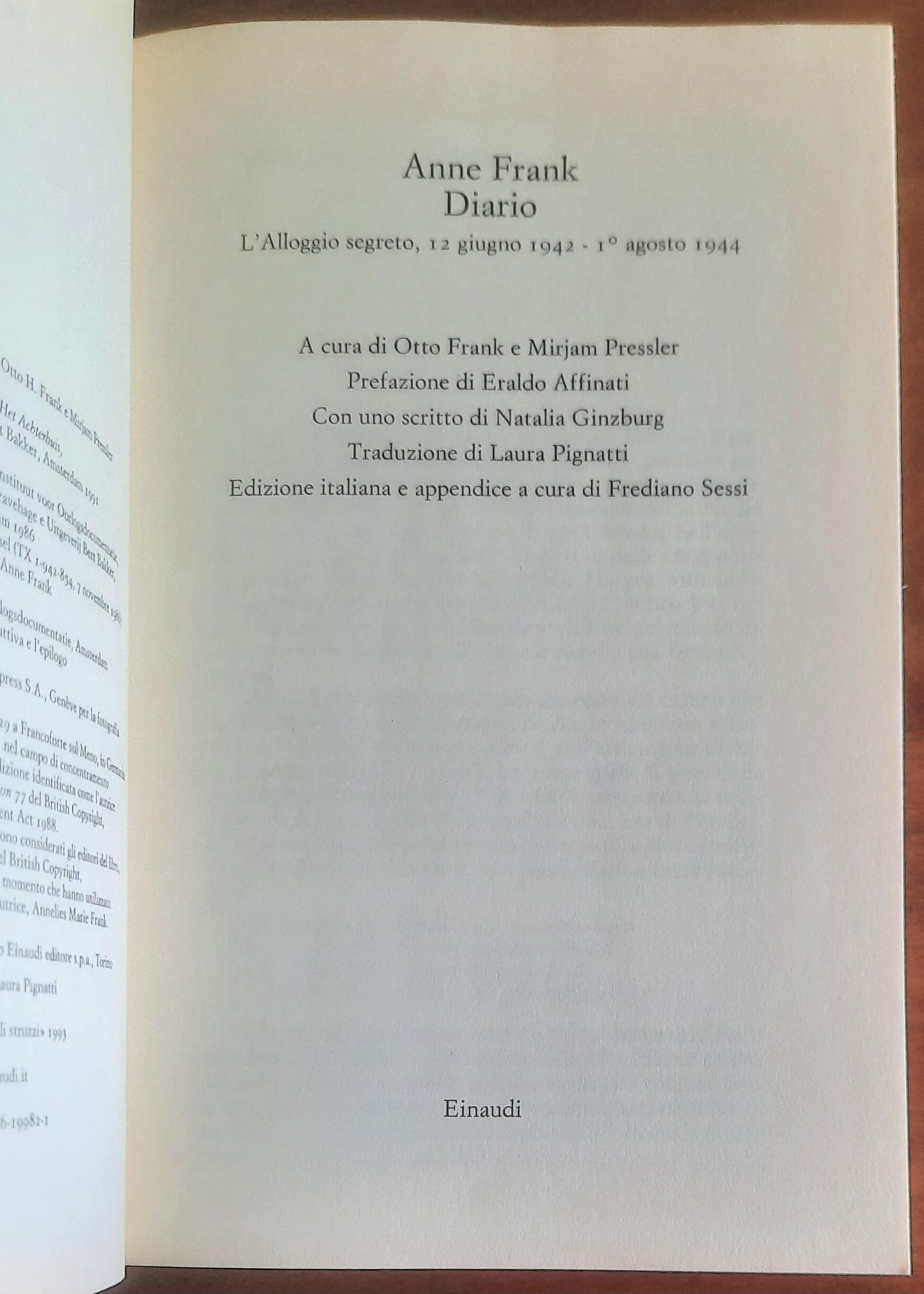 Anne Frank: Diario - Einaudi - 2009