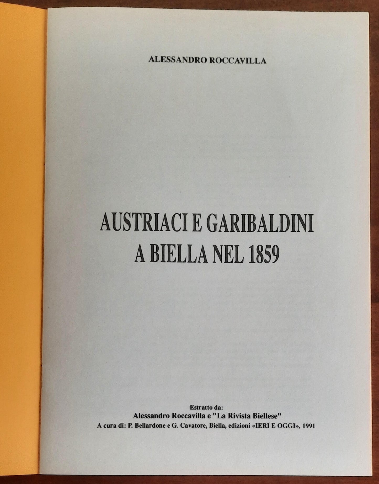 Austriaci e garibaldini a Biella nel 1859 - di Alessandro Roccavilla