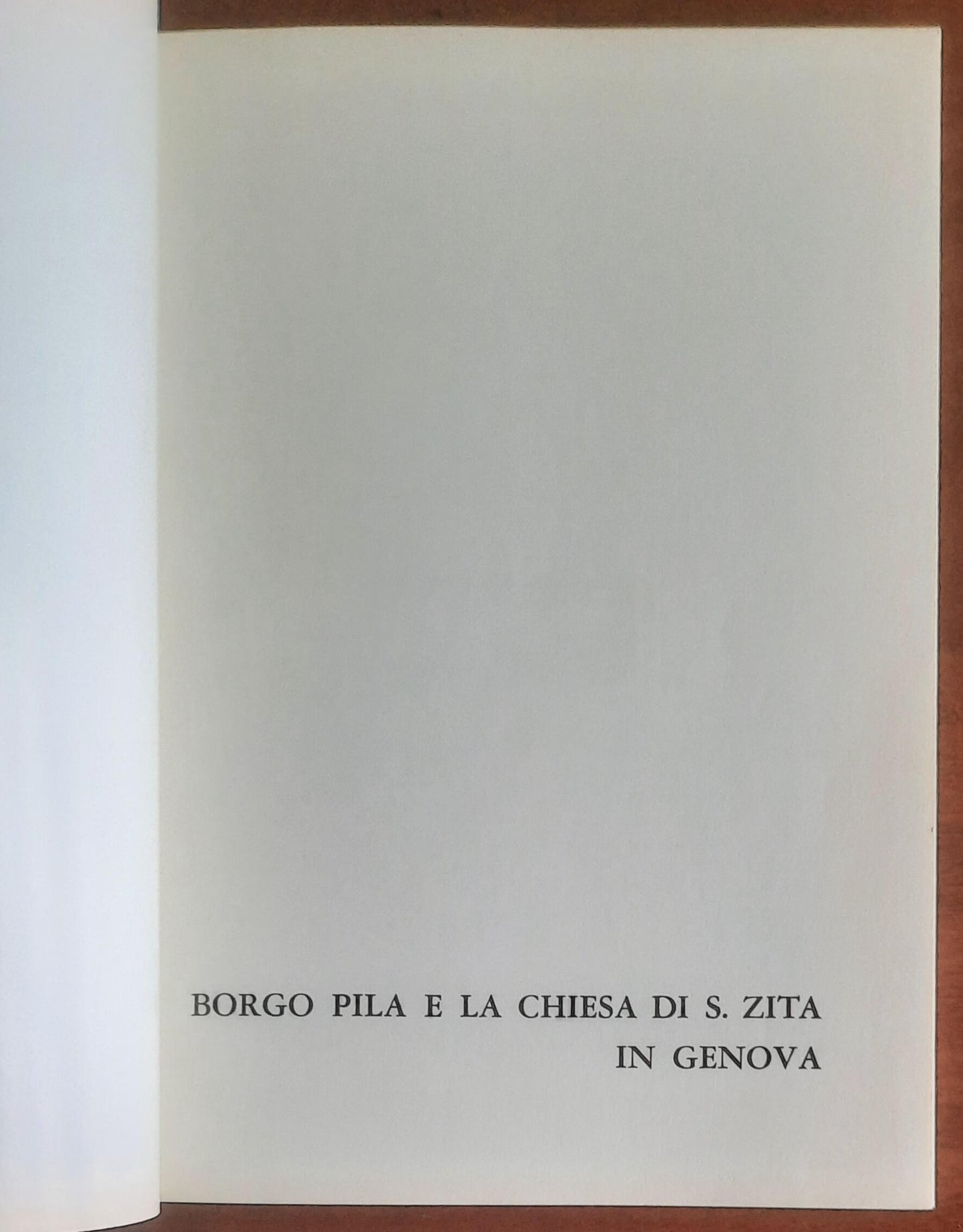 Borgo Pila e la chiesa di S. Zita in Genova