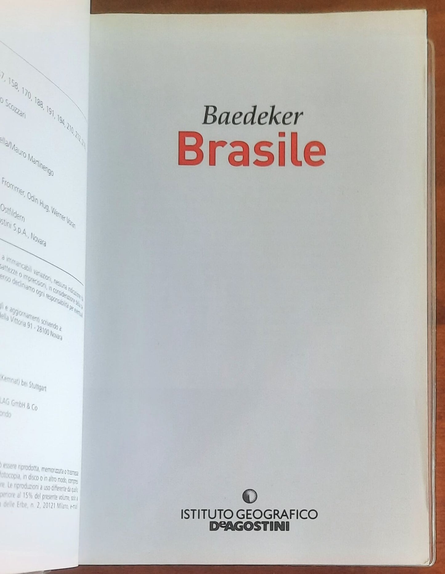 Brasile - De Agostini - Baedeker