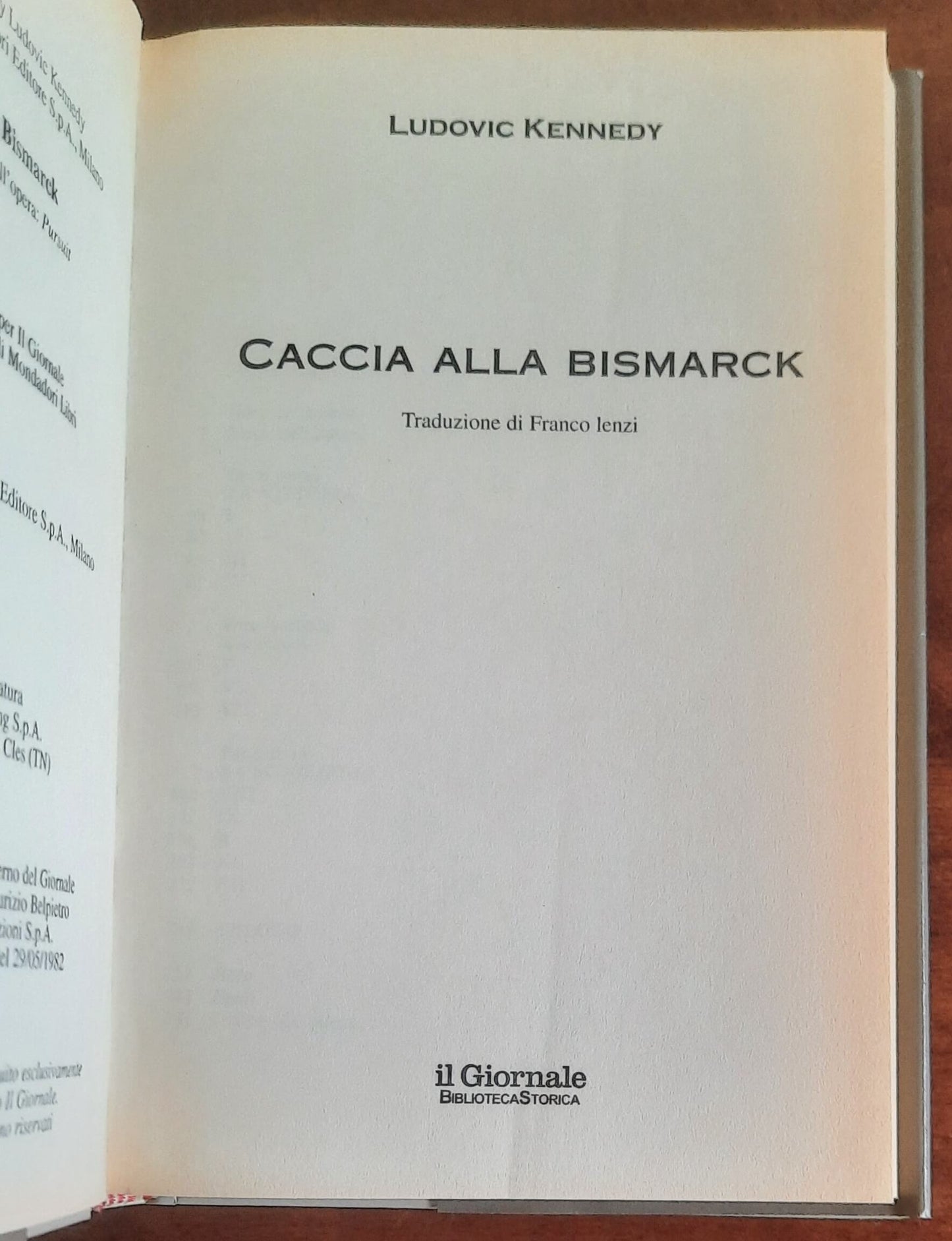 Caccia alla Bismark - Biblioteca Storica