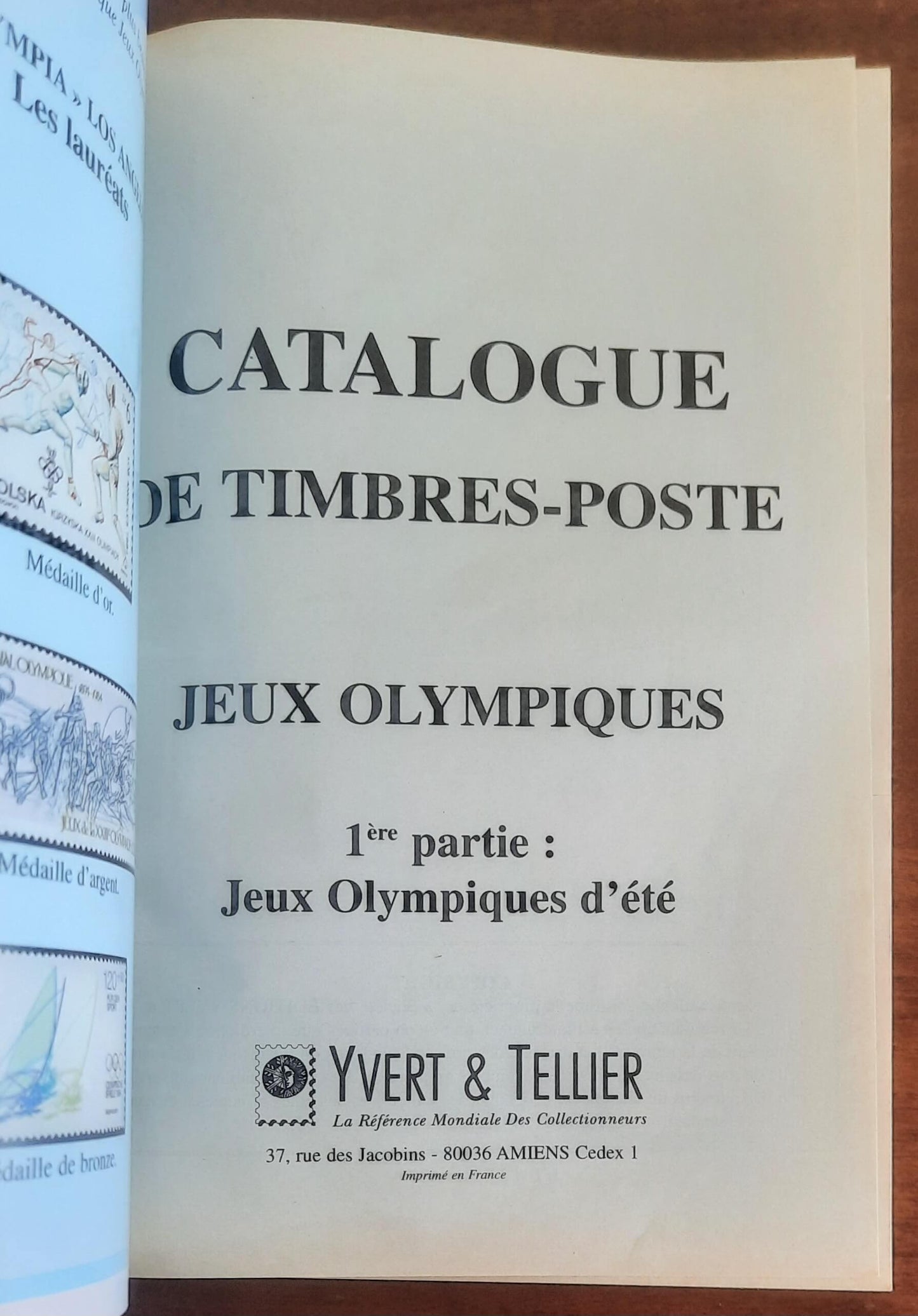 Catalogue Olympique 1896 / 1996 - 1ere partie: Jeux Olympiques d’etè