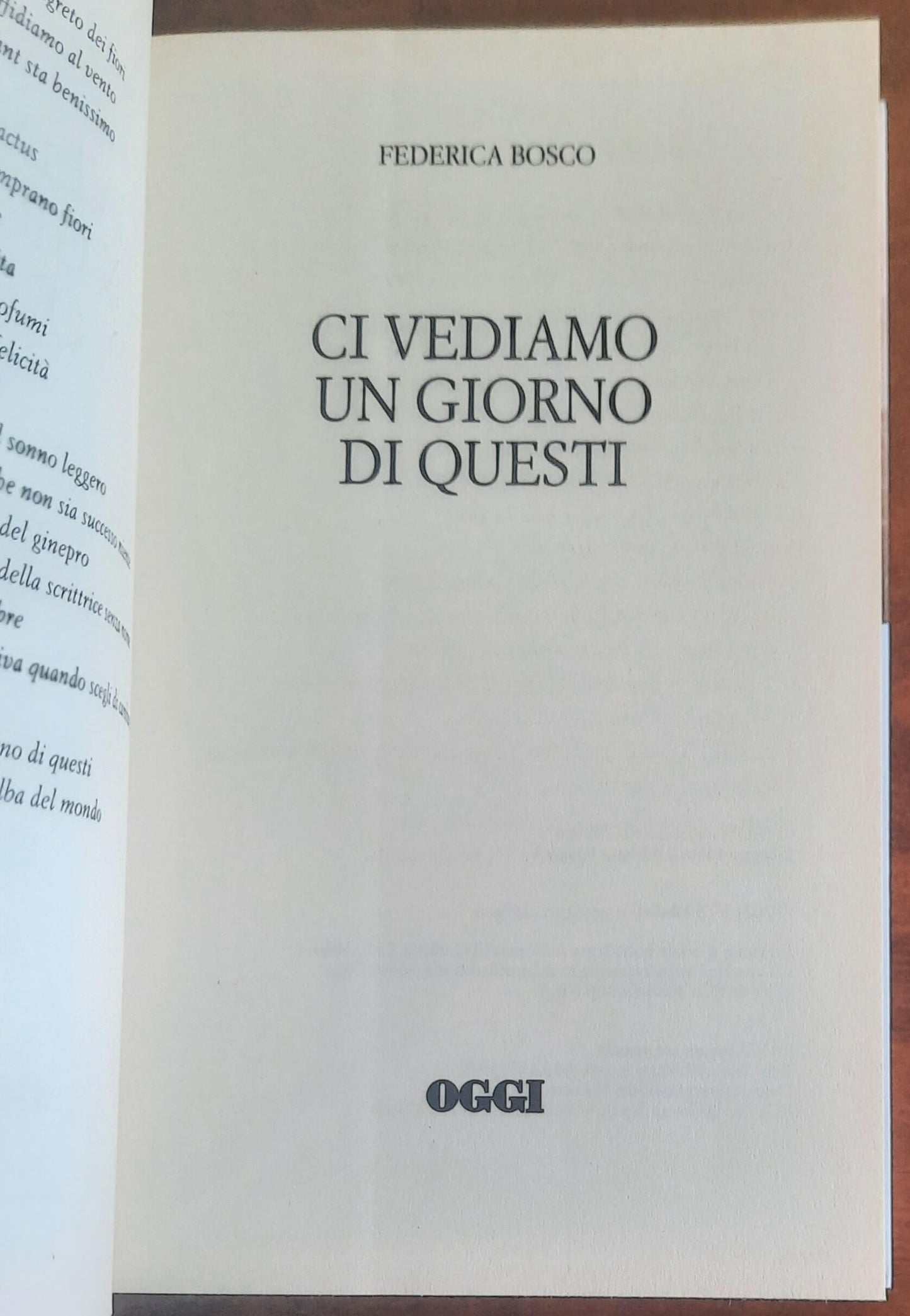 Ci vediamo un giorno di questi - di Federica Bosco