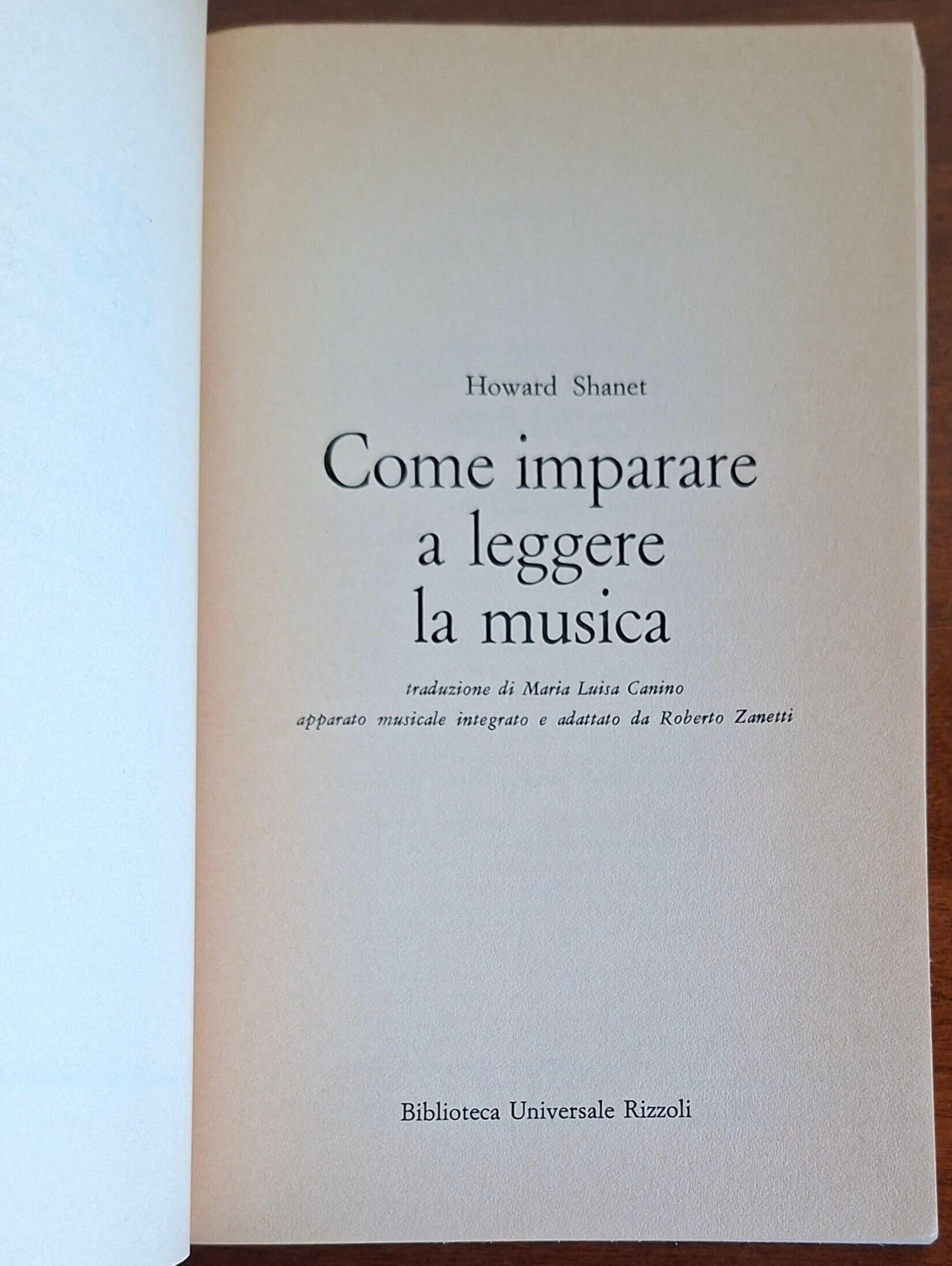 Come imparare a leggere la musica - Howard Shanet - B.U.R.