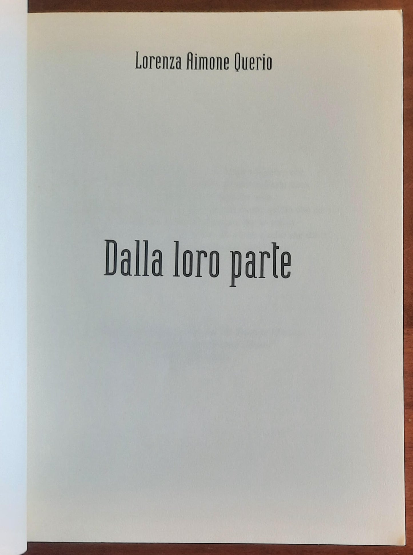 Dalla loro parte - di Lorenza Aimone Querio