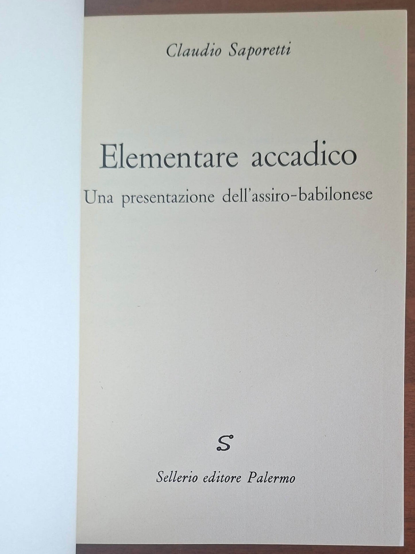 Elementare accadico. Una presentazione dell'assiro-babilonese