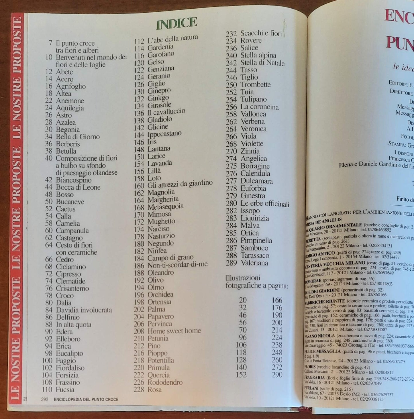 Enciclopedia del punto croce. Fiori, alberi e foglie - Edizioni Idea Donna