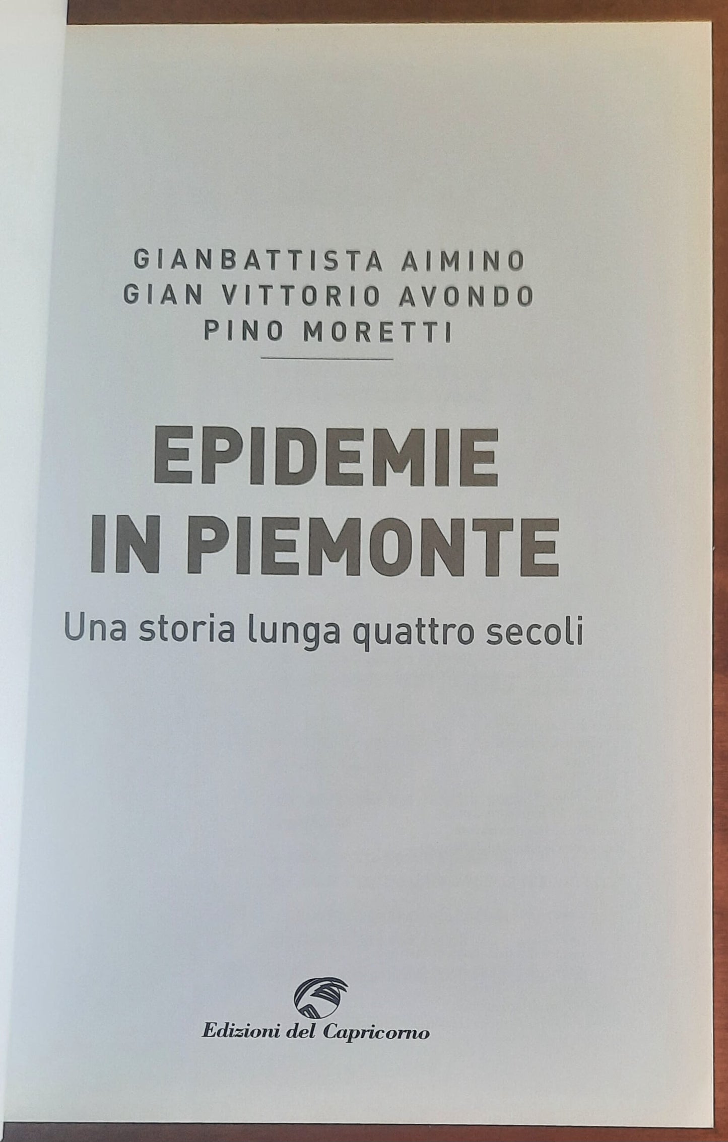 Epidemie in Piemonte. Una storia lunga quattro secoli
