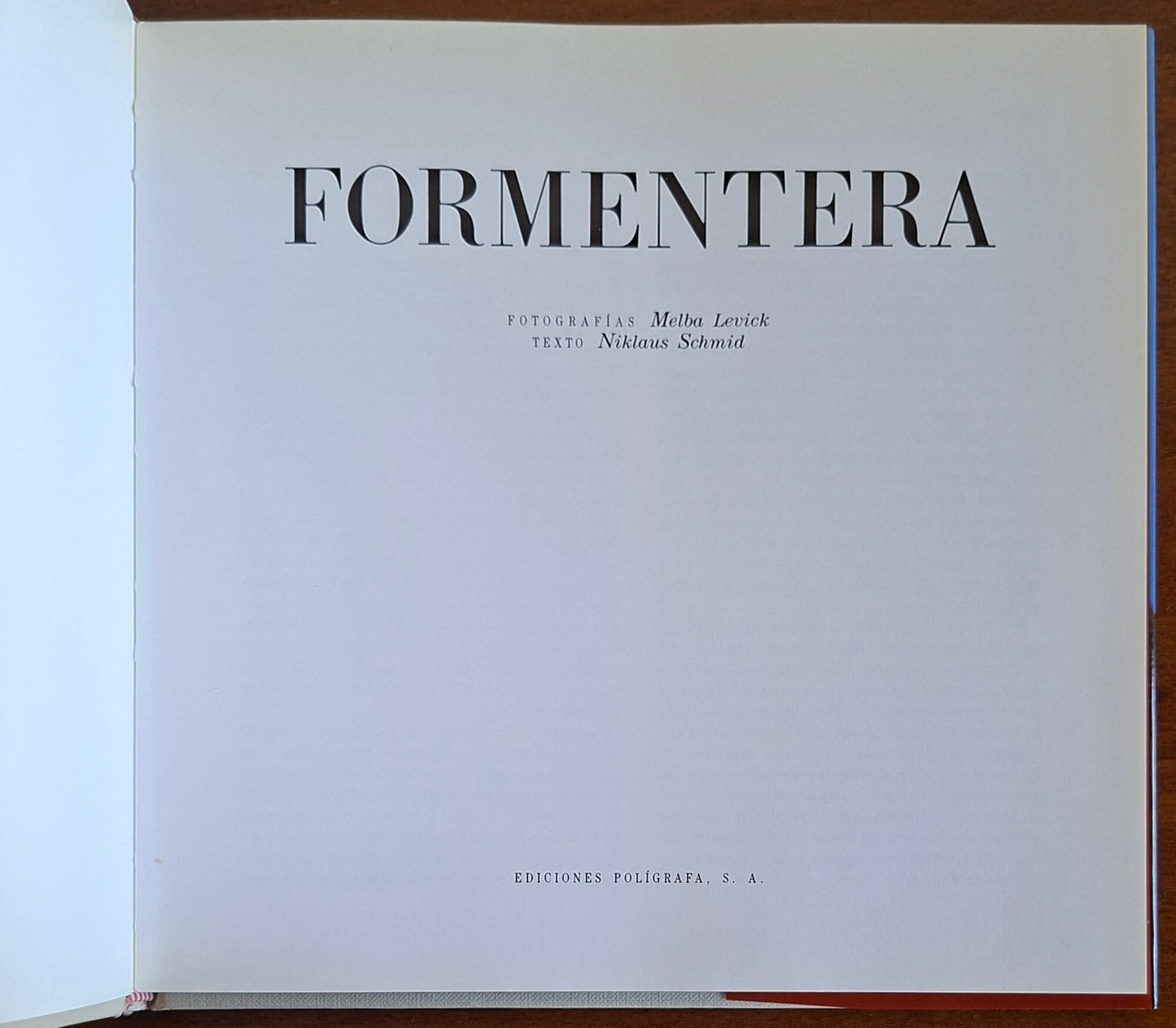 Formentera - di Niklaus Schmid - Ediciones Poligrafa