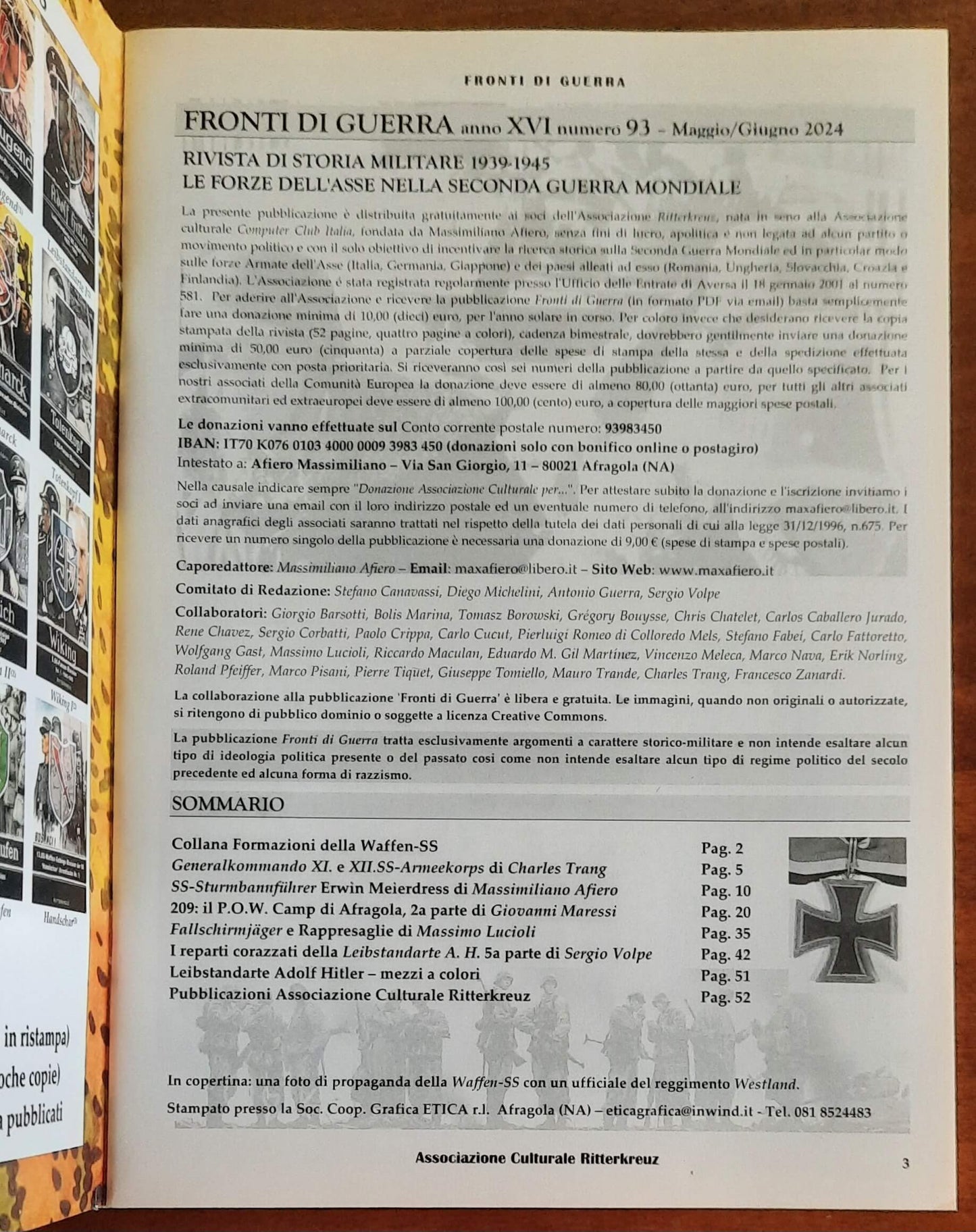 Fronti di Guerra. Rivista di Storia Militare 1939-1945 - Numero 93 Maggio/Giugno 2024