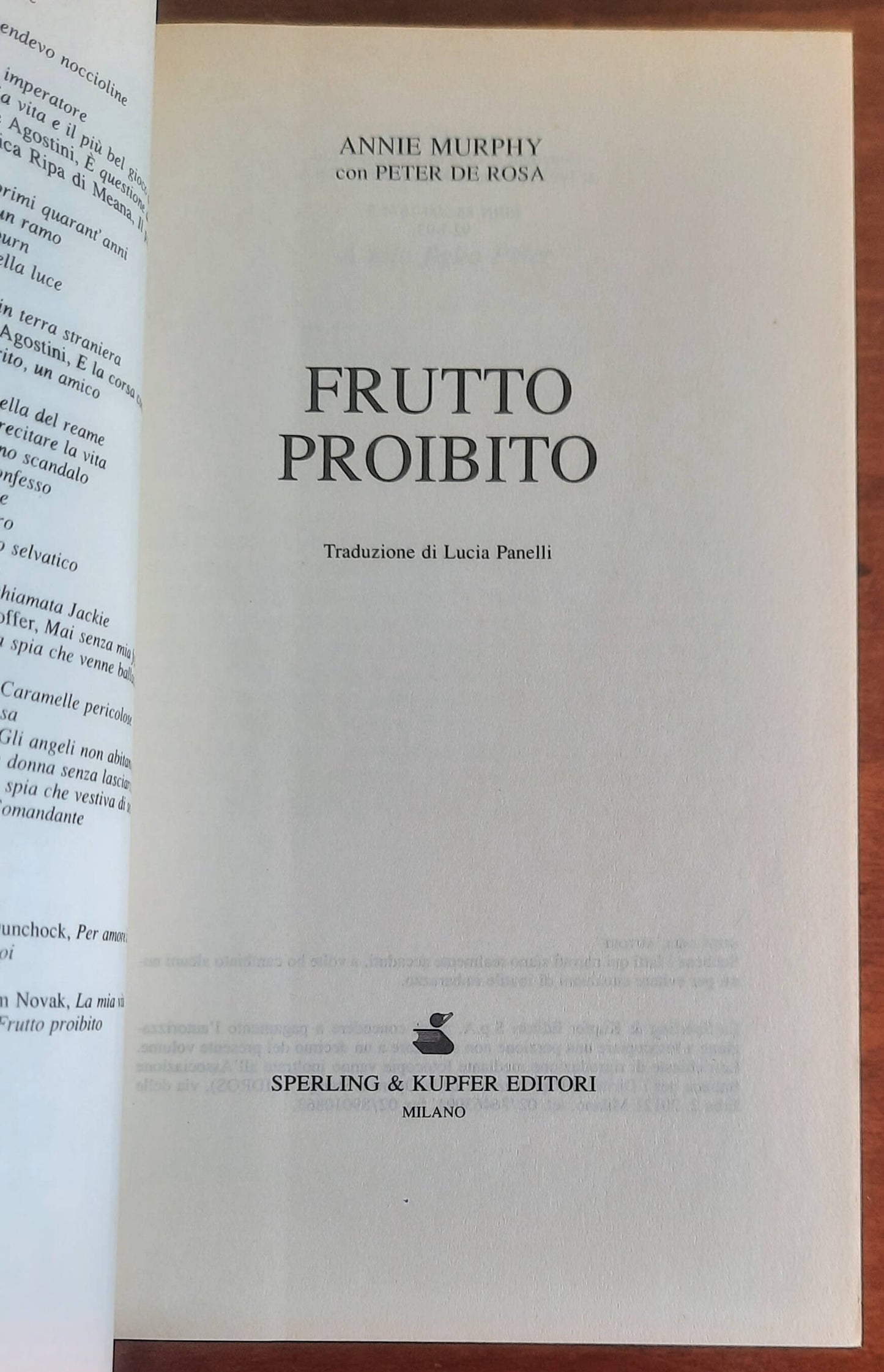 Frutto proibito. La vera storia del mio amore segreto con il più potente Vescovo irlandese