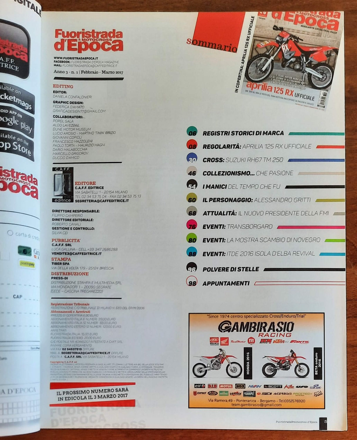 Fuoristrada & Motocross d’Epoca - Anno III - n. 1 - Feb/Mar 2017