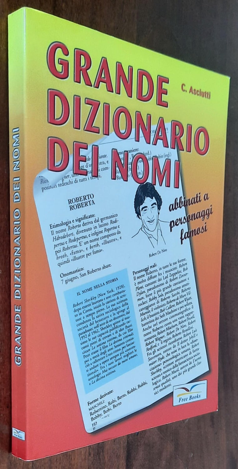Grande dizionario dei nomi abbinati a personaggi famosi
