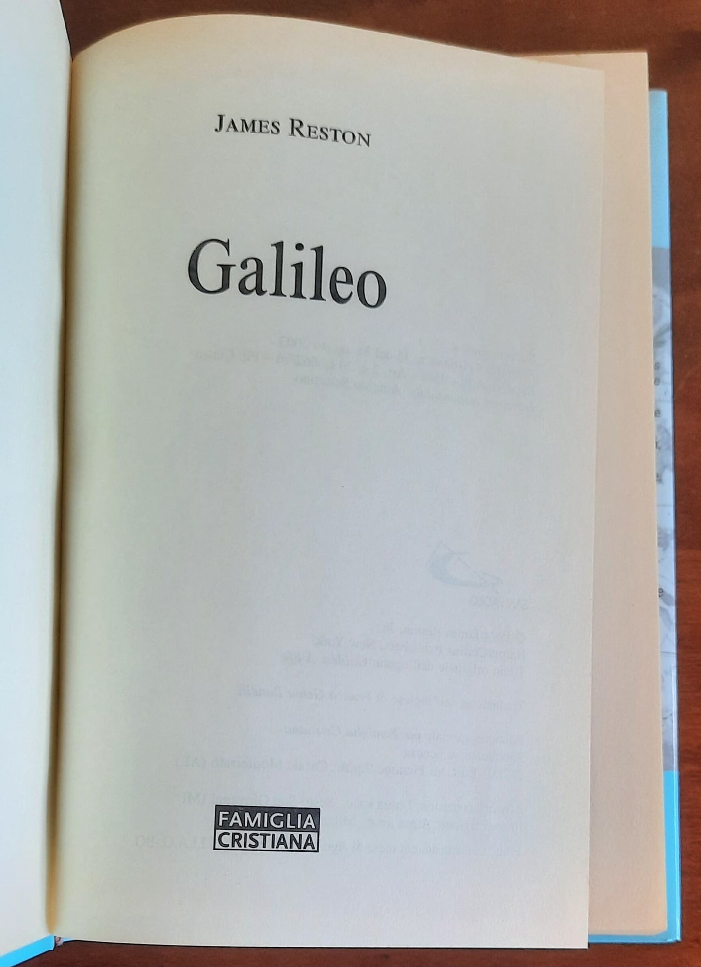 Galileo - di James Reston - San Paolo Edizioni - Famiglia Cristiana