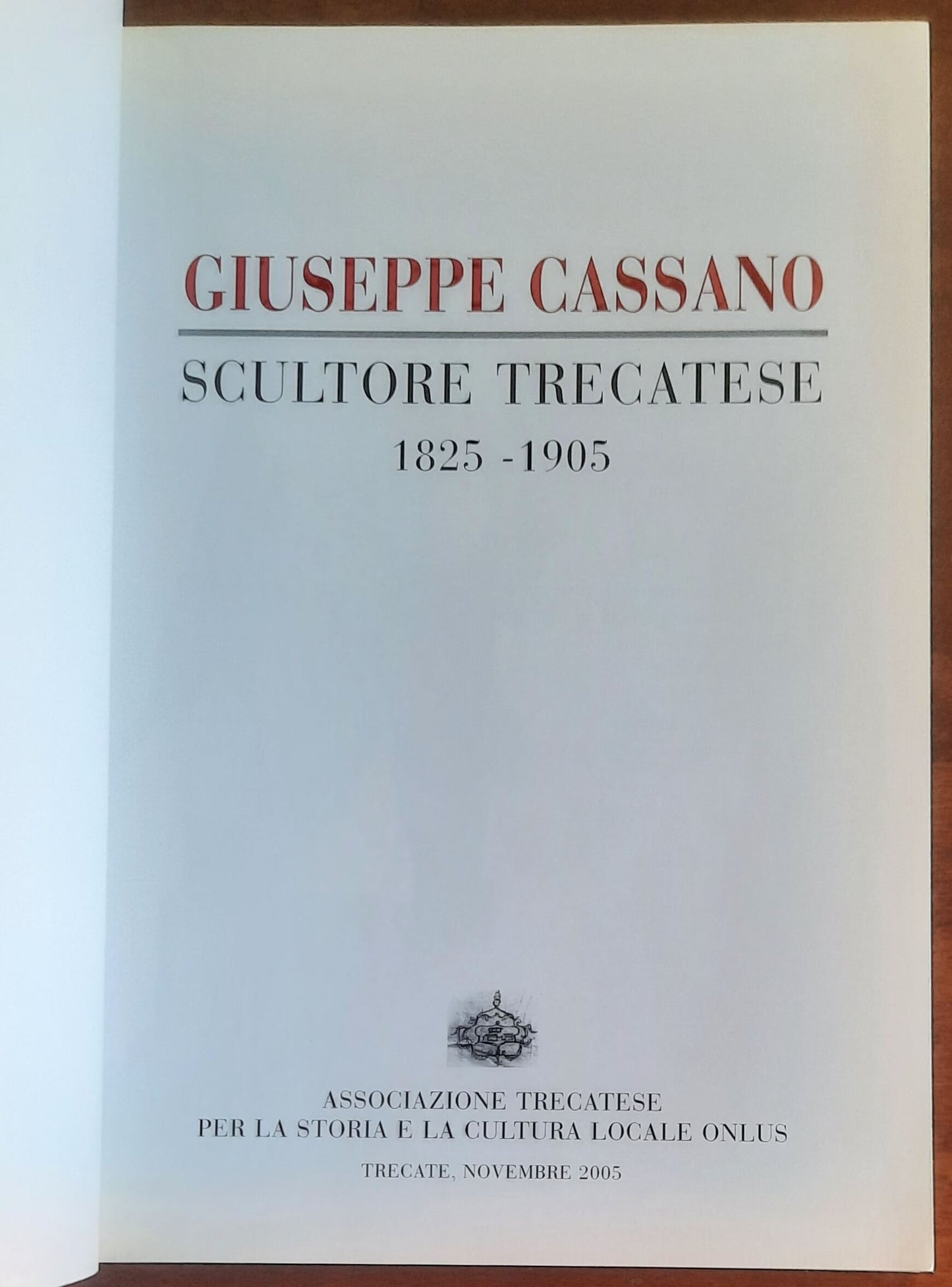 Giuseppe Cassano scultore trecatese 1825-1905