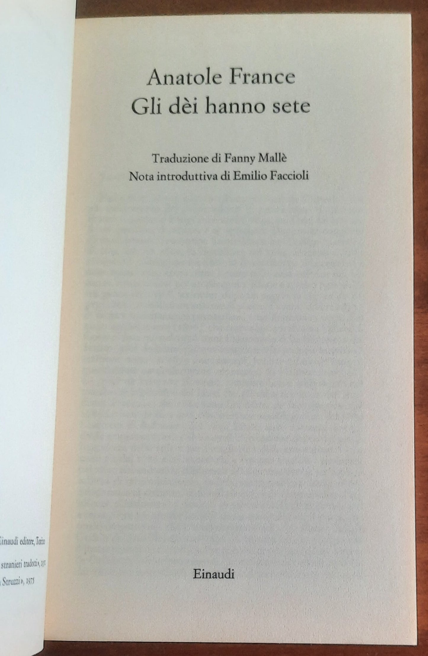 Gli dei hanno sete - di Anatole France - Einaudi