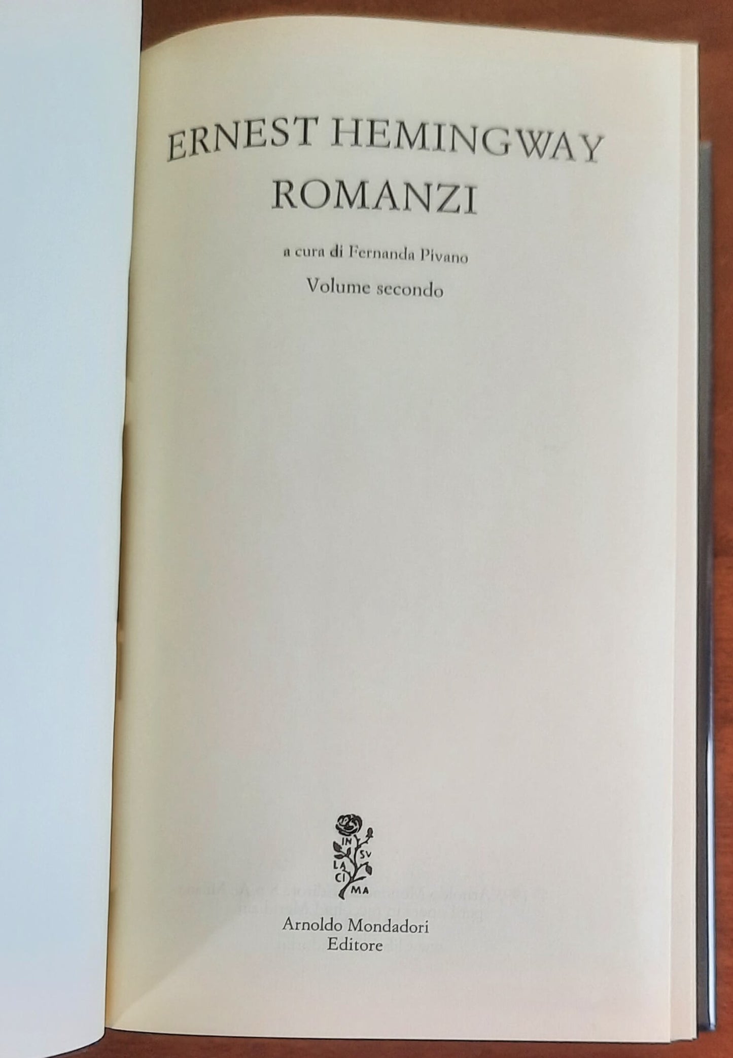 Hemingway Romanzi - 2 vol. - Mondadori