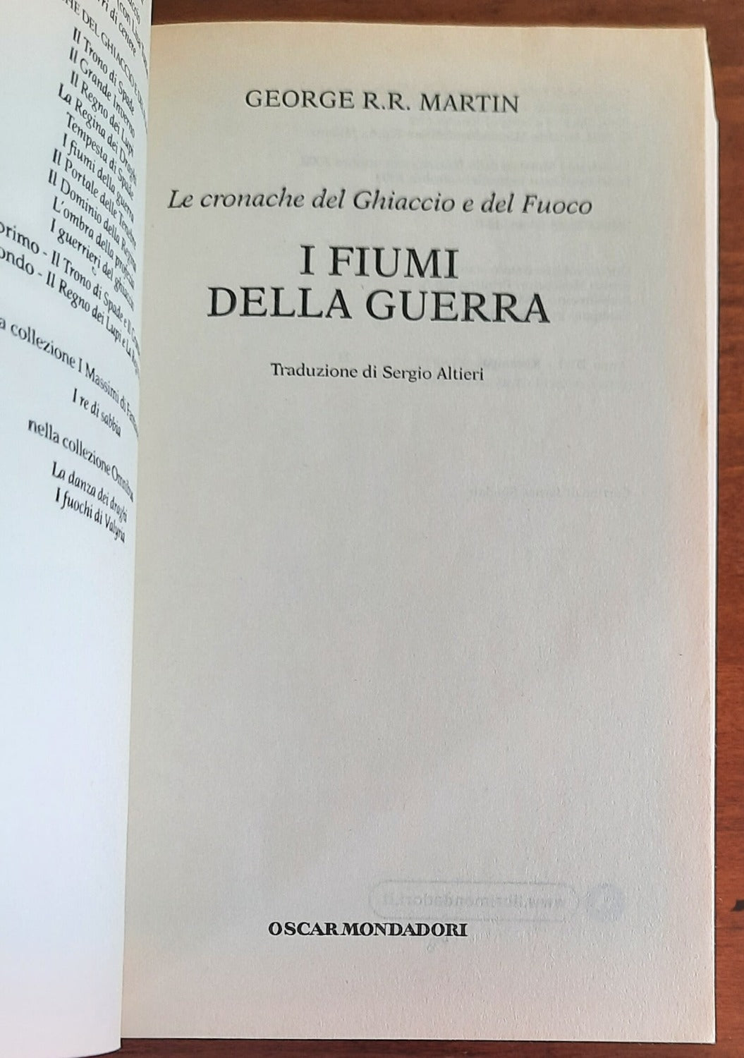 I fiumi della guerra. Le Cronache del ghiaccio e del fuoco ( vol.6 )