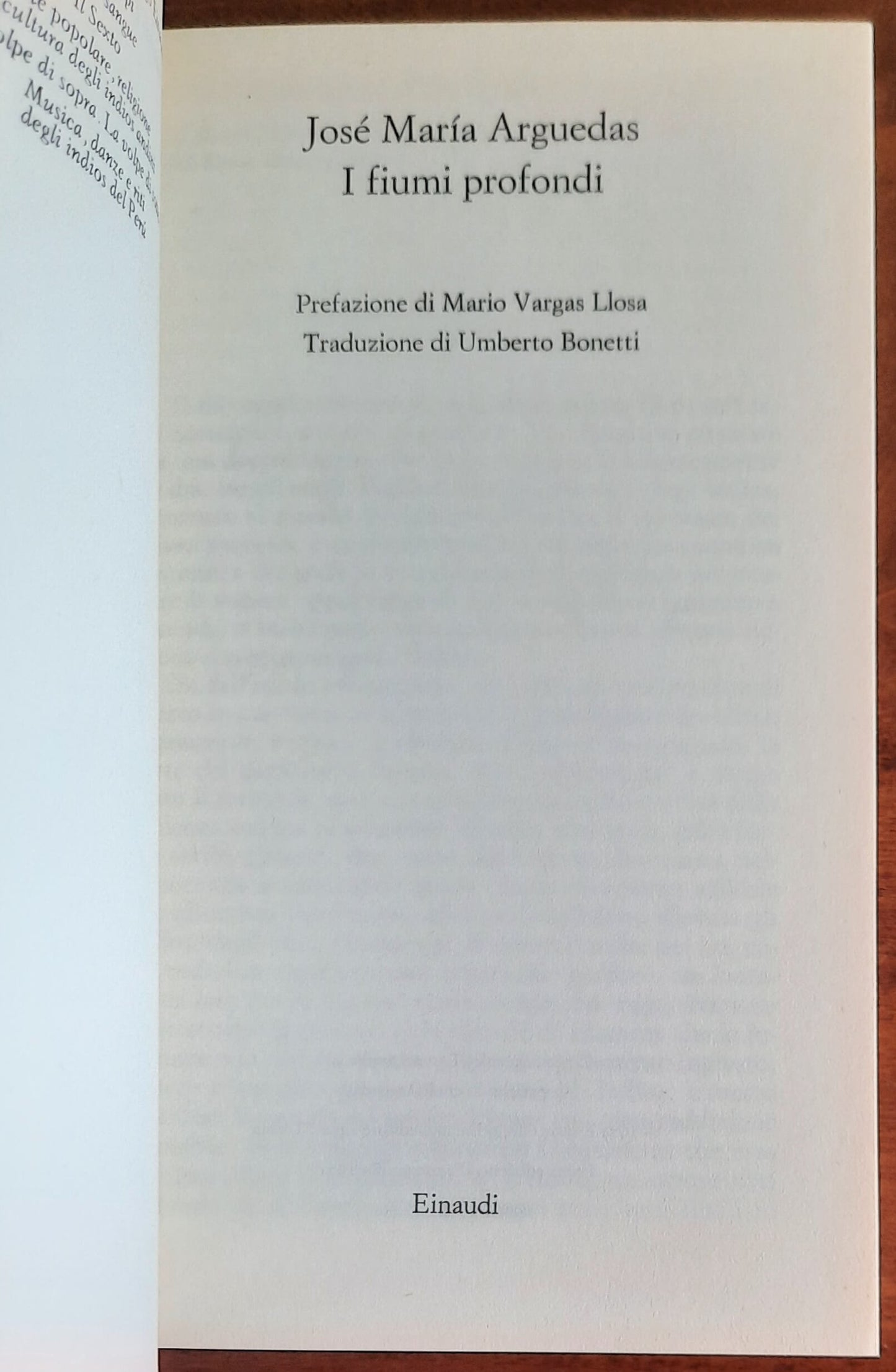 I fiumi profondi - di Jose Maria Arguedas