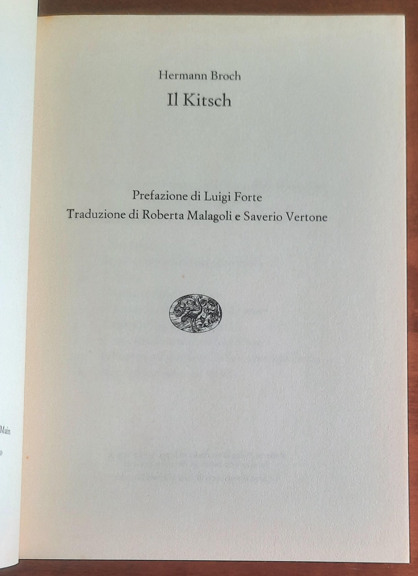 Il Kitsch - di Hermann Broch - Einaudi