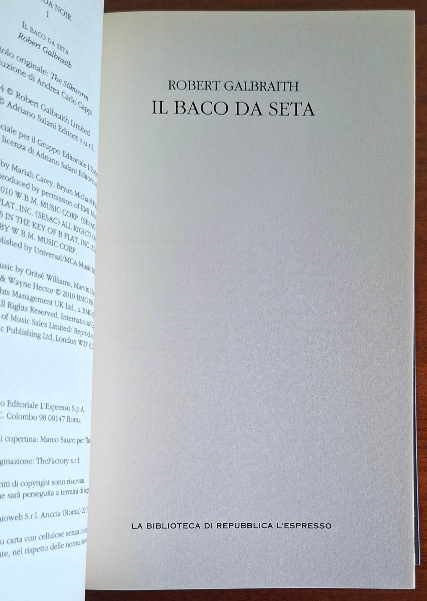 Il baco da seta - Robert Galbraith - Biblioteca Di Repubblica