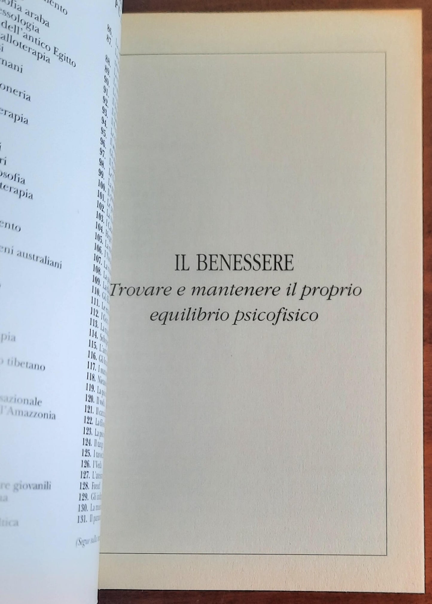 Il benessere. Trovare e mantenere il proprio equilibrio psico-fisico