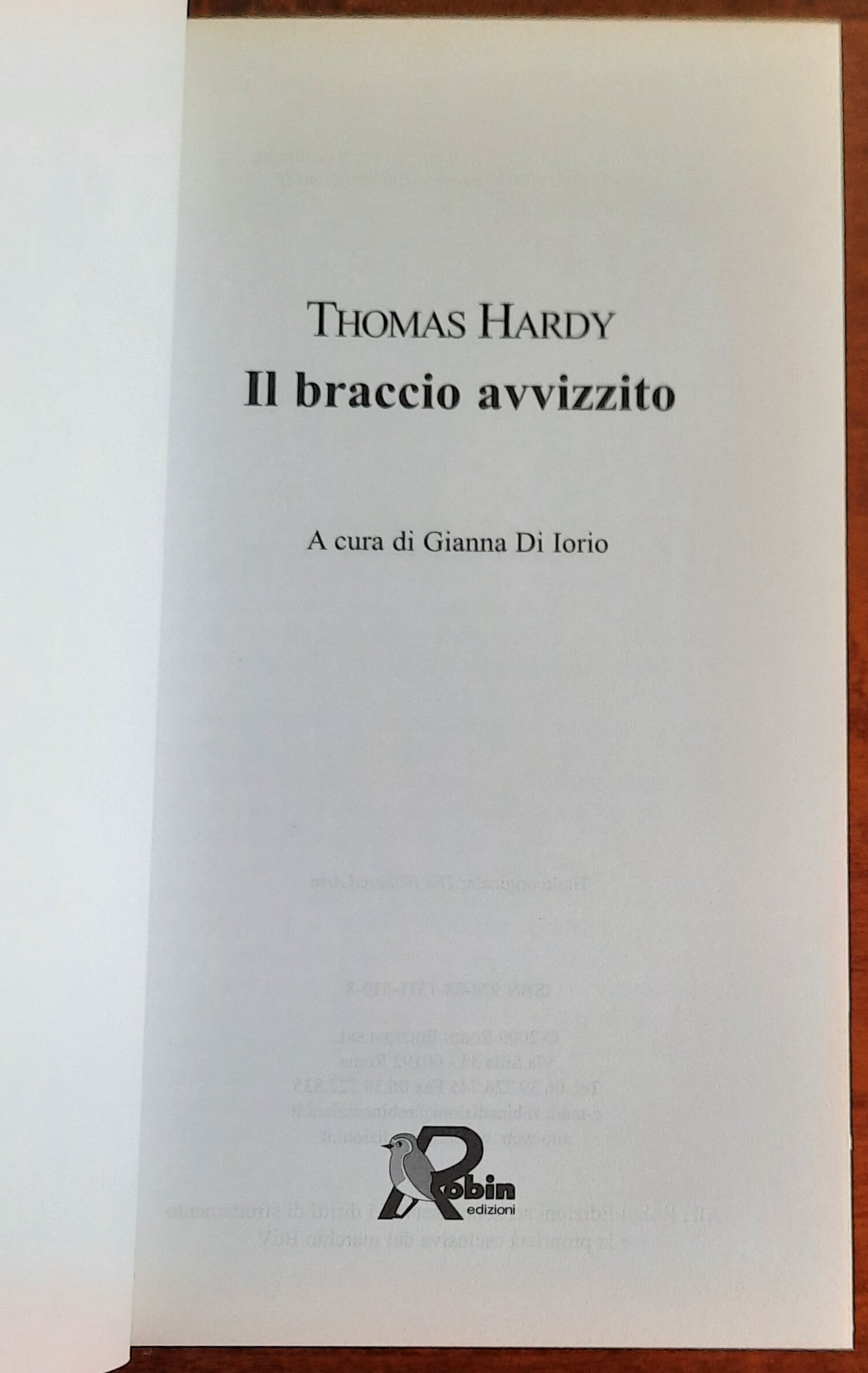 Il braccio avvizzito - di Thomas Hardy