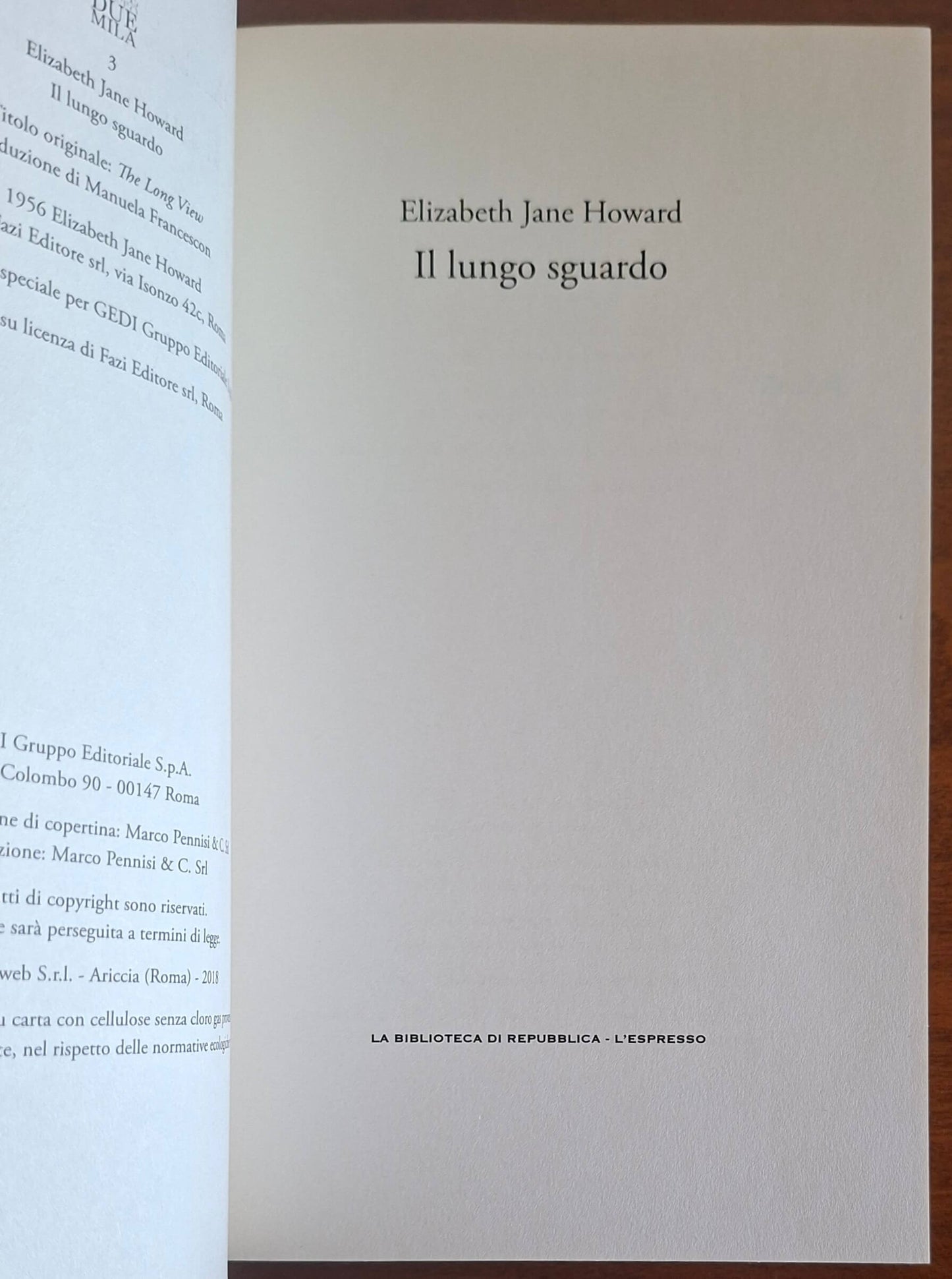 Il lungo sguardo - di Elizabeth Jane Howard - La Repubblica