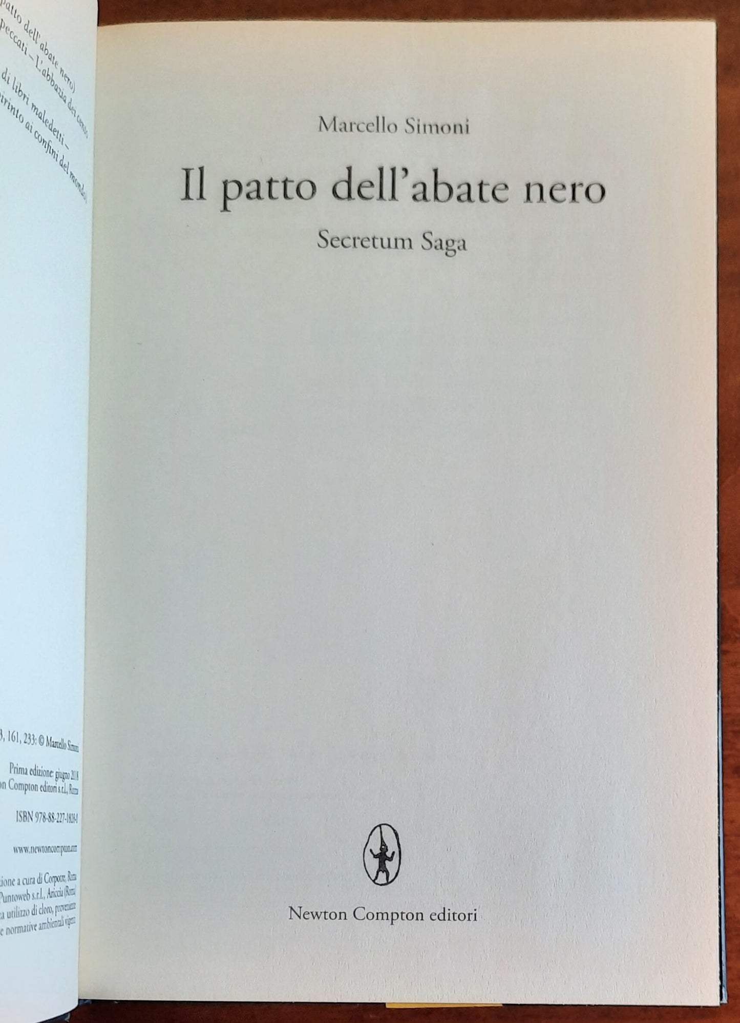 Il patto dell’abate nero. Secretum saga - di Marcello Simoni