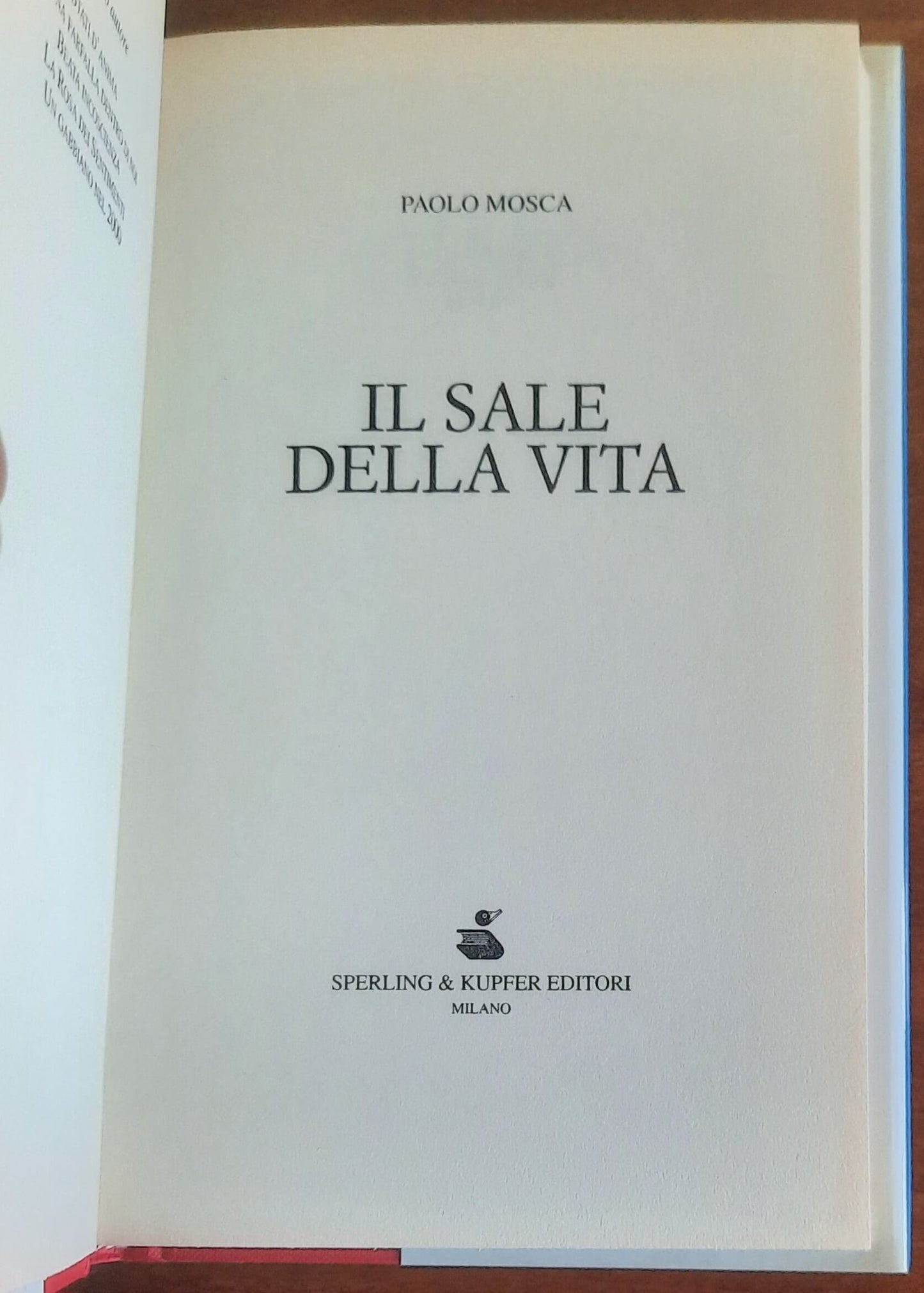 Il sale della vita - di Paolo Mosca