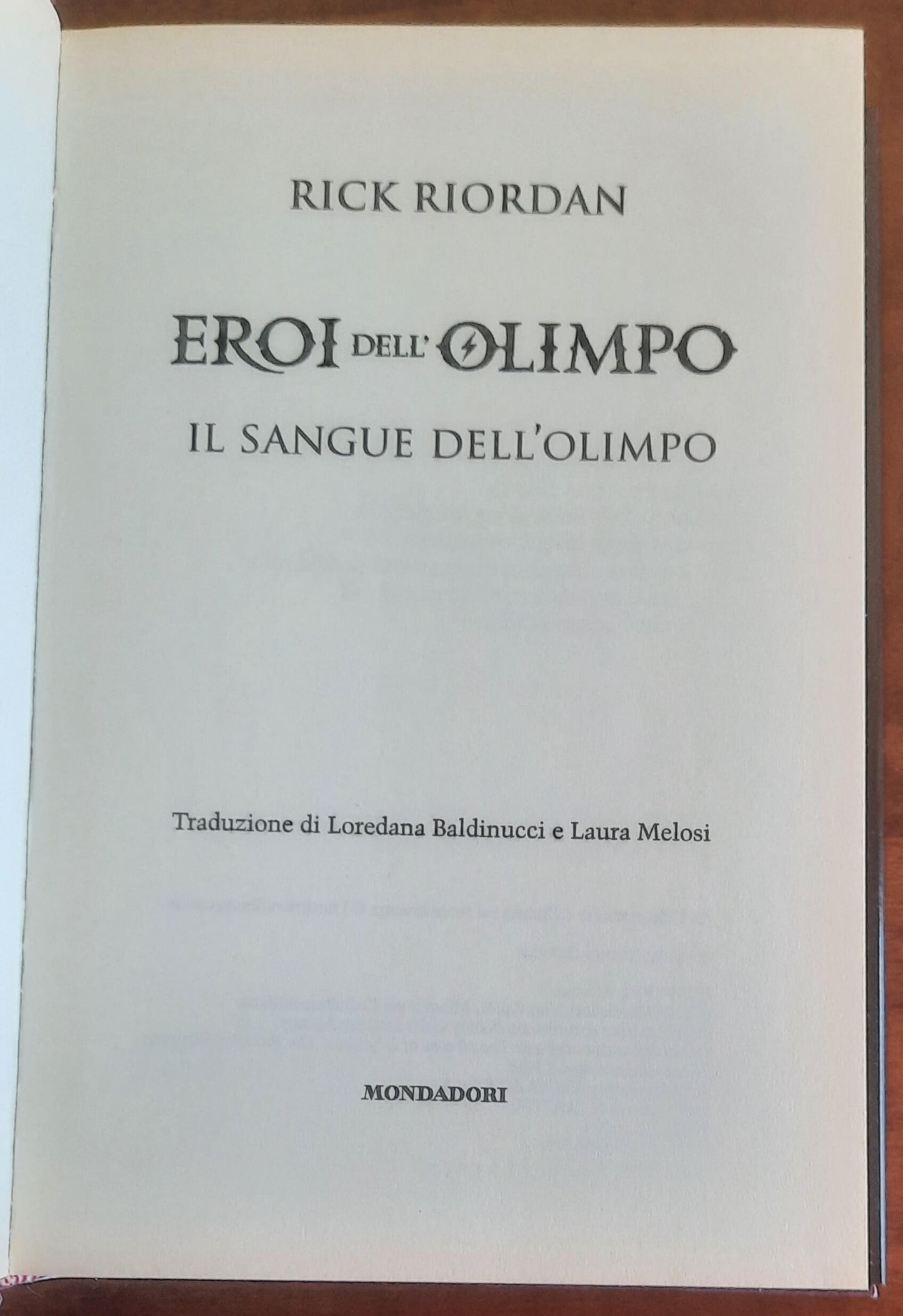 Il sangue dell’Olimpo. Eroi dell’Olimpo - vol. 5