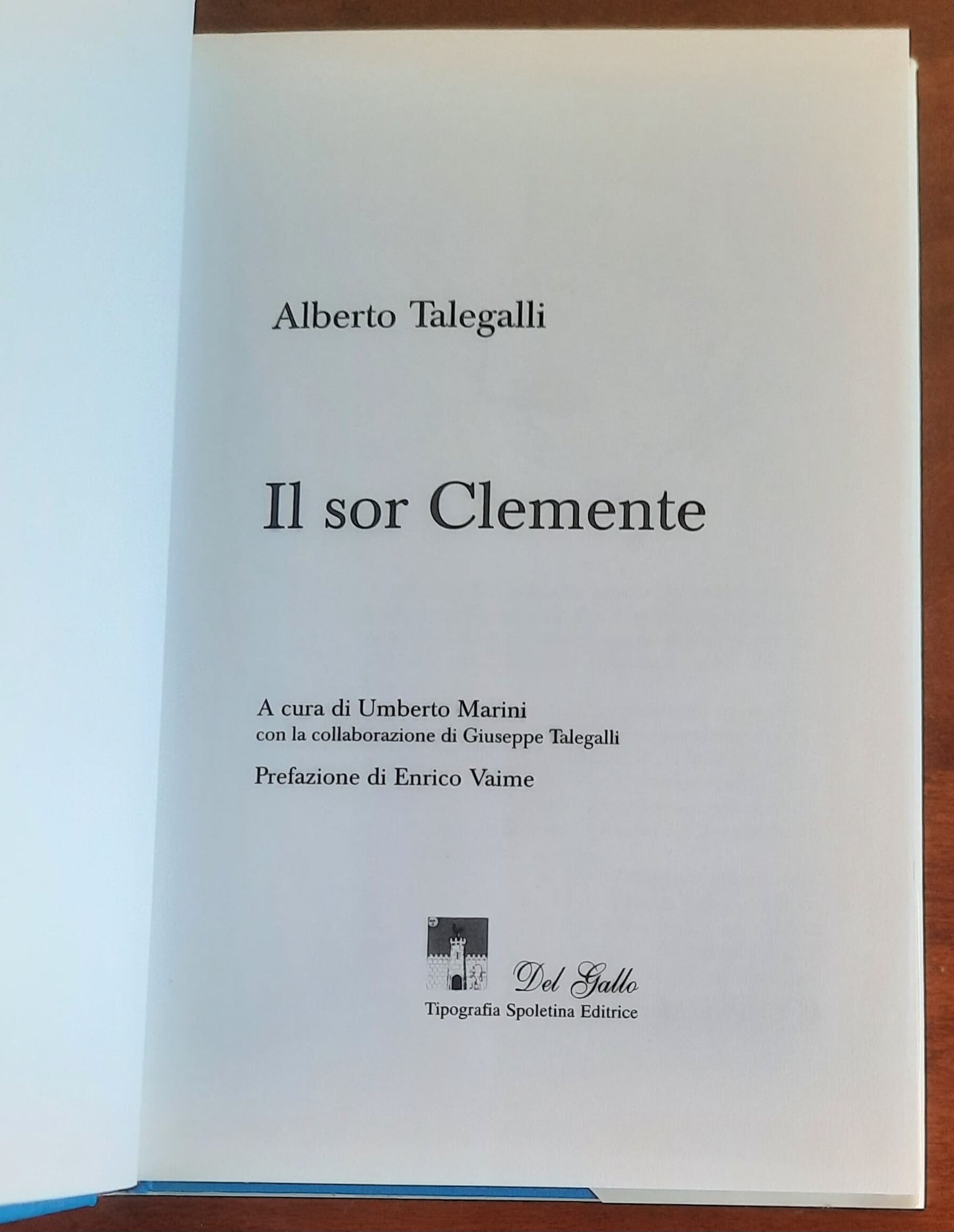 Il sor Clemente - di Alberto Talegalli