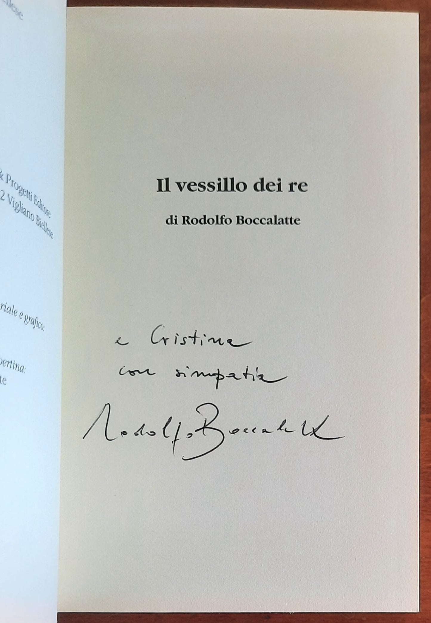 Il vessillo dei re - di Rodolfo Boccalatte - Eventi & Progetti