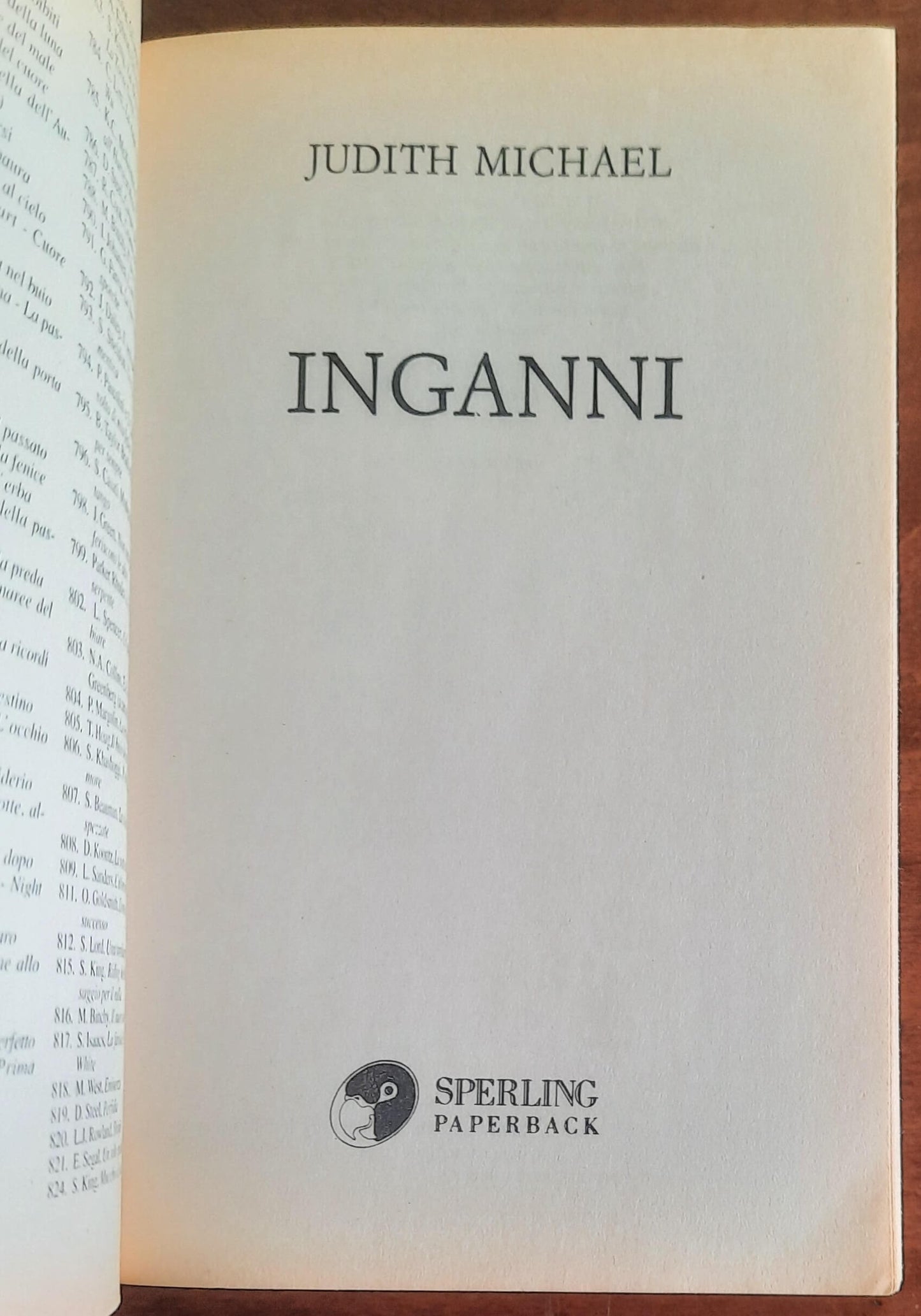 Inganni - di Judith Michael - Sperling e Kupfer