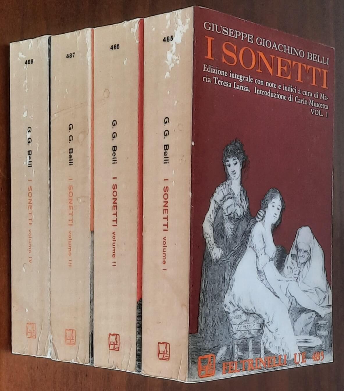 I sonetti - 4 vol. - di Giuseppe Gioachino Belli - Feltrinelli
