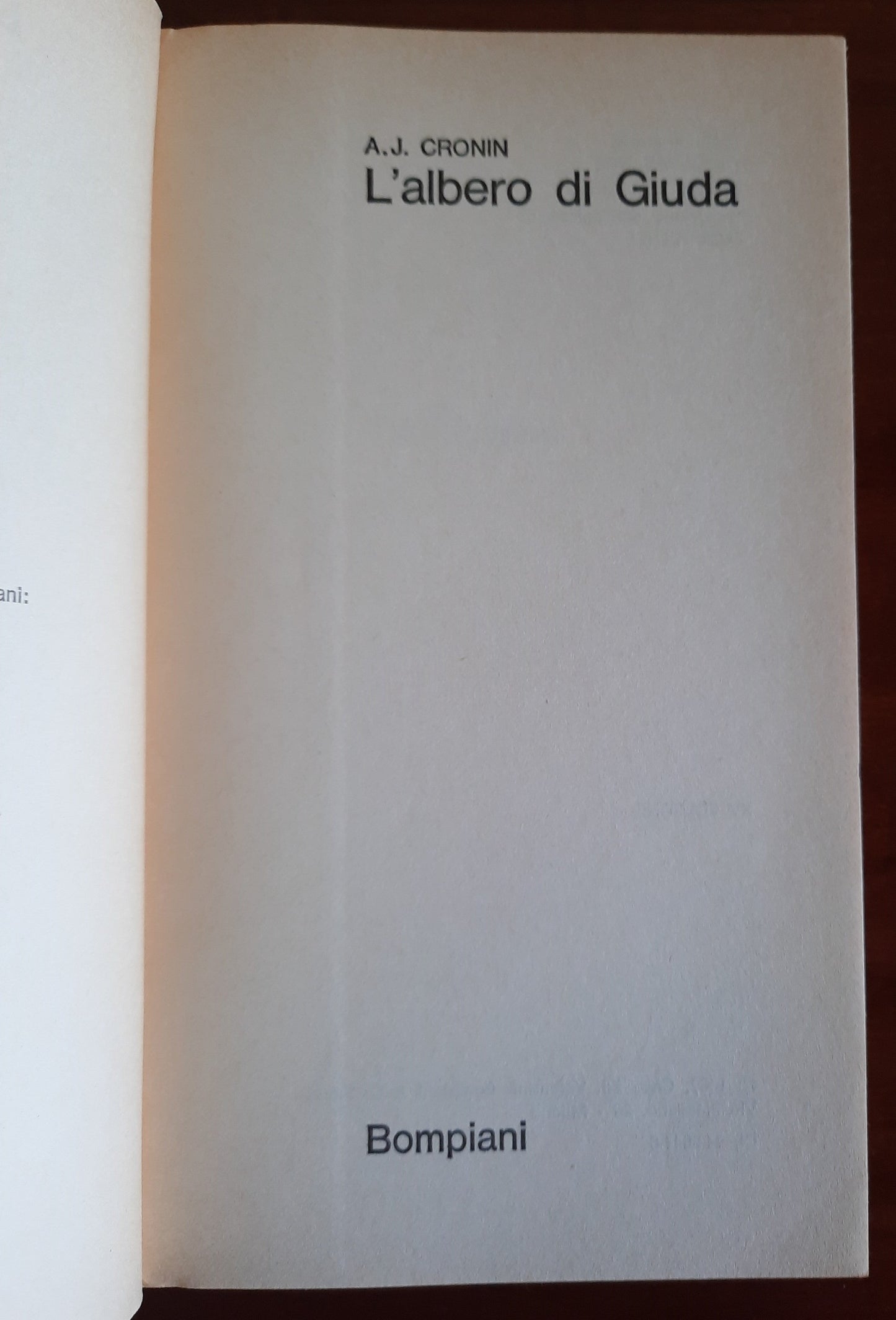 L' albero di Giuda - di A. J. Cronin