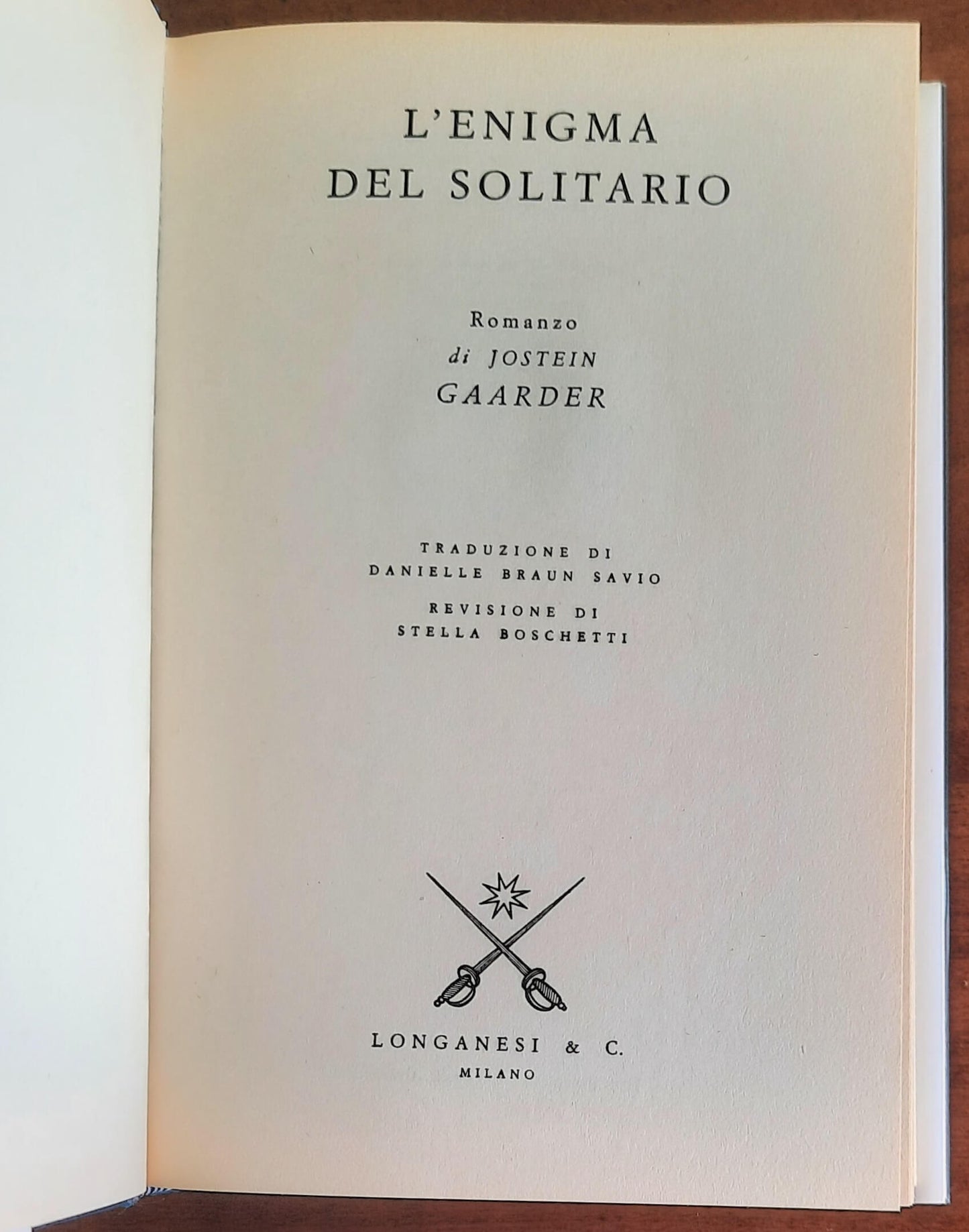 L’enigma del solitario - di Jostein Gaarder - Longanesi