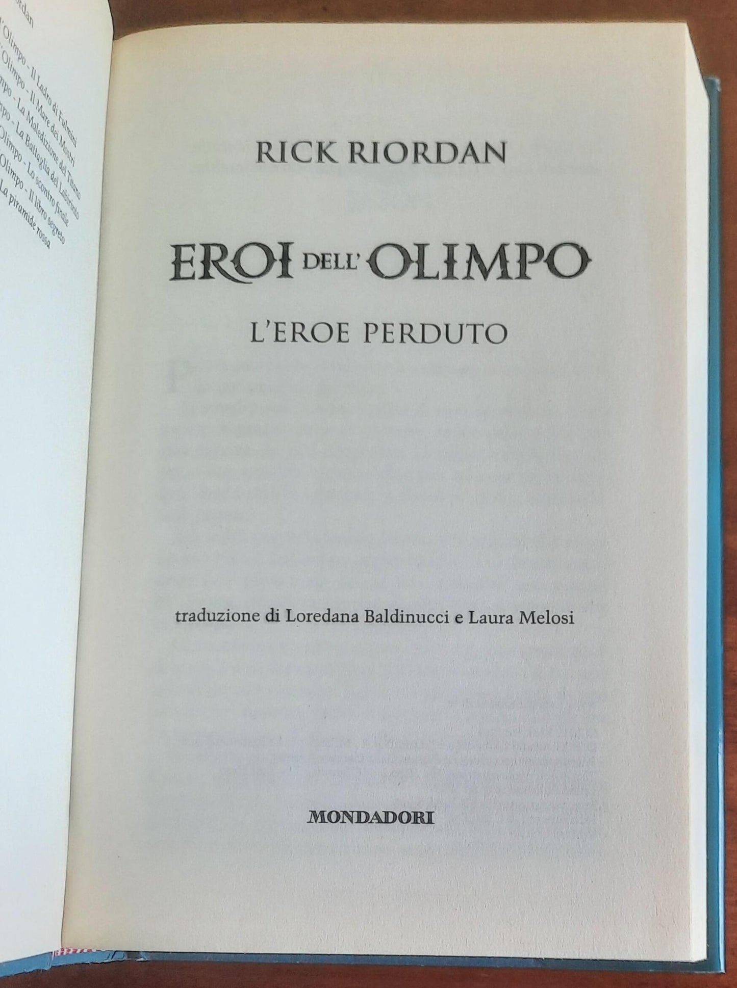 L’eroe perduto. Eroi dell’Olimpo - vol. 1