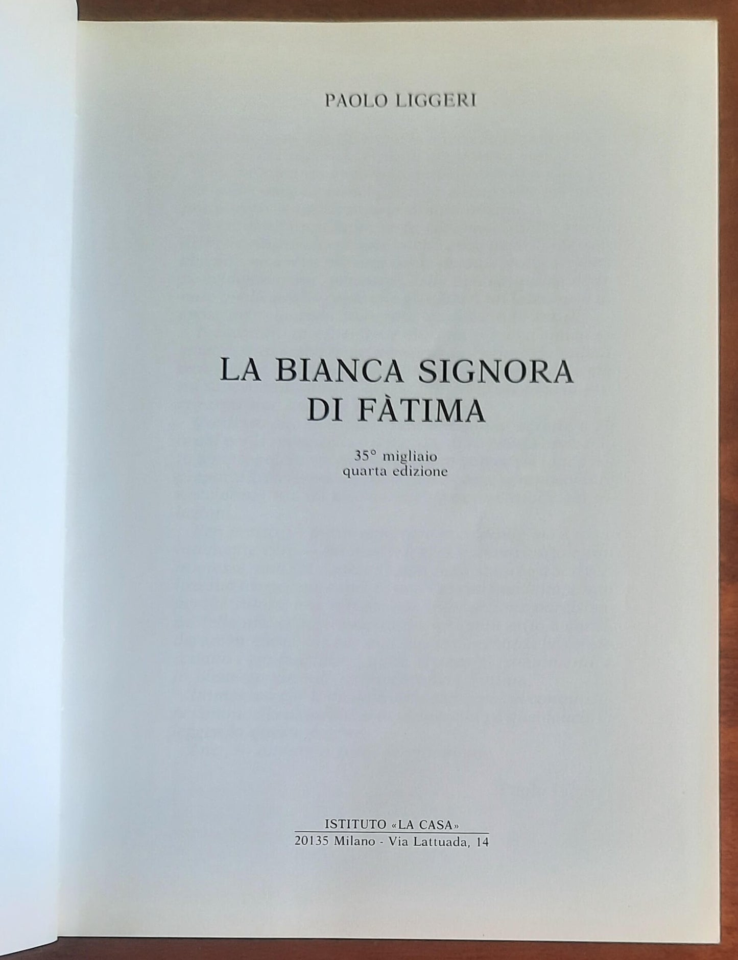 La Bianca Signora di Fatima - di Paolo Liggeri