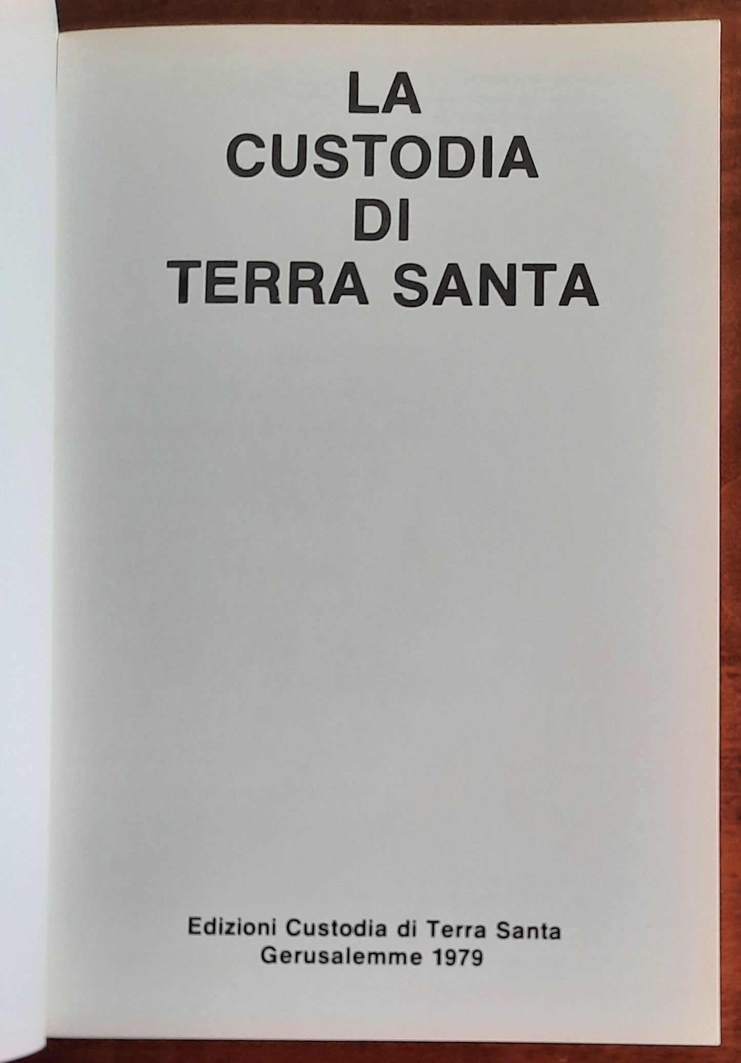 La Custodia di Terra Santa