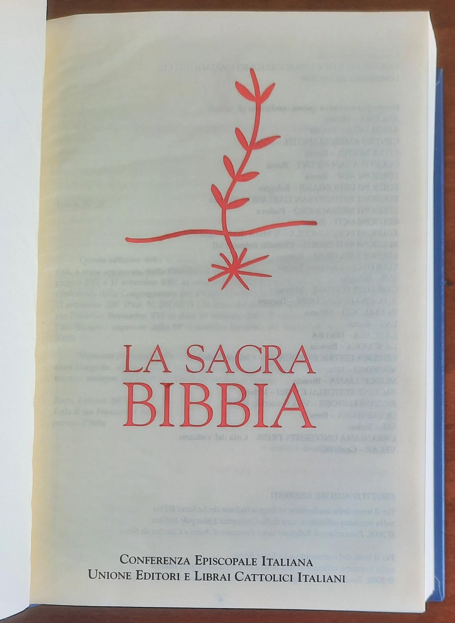 La Sacra Bibbia - Conferenza Episcopale Italiana