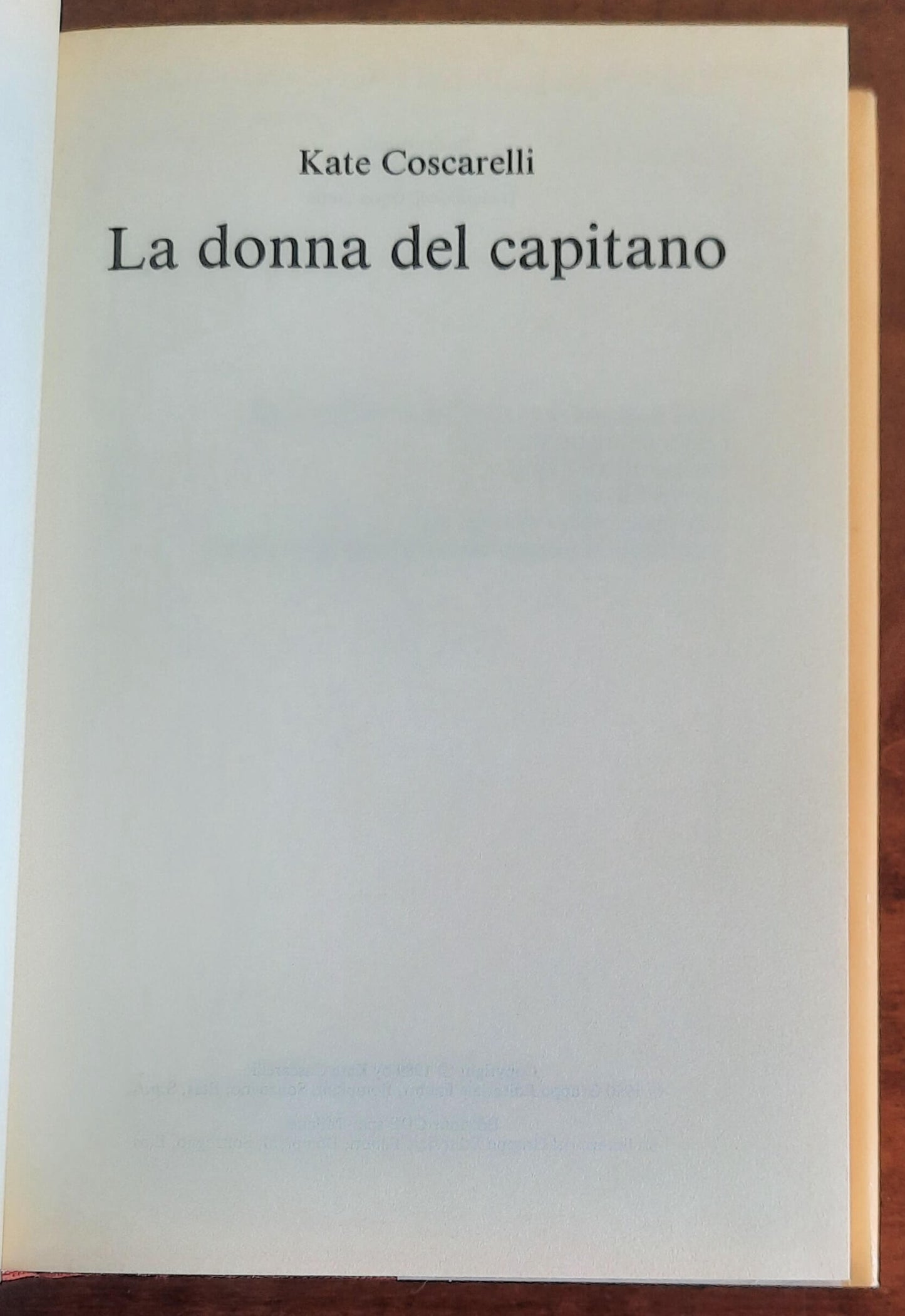 La donna del capitano - di Kate Coscarelli - CDE