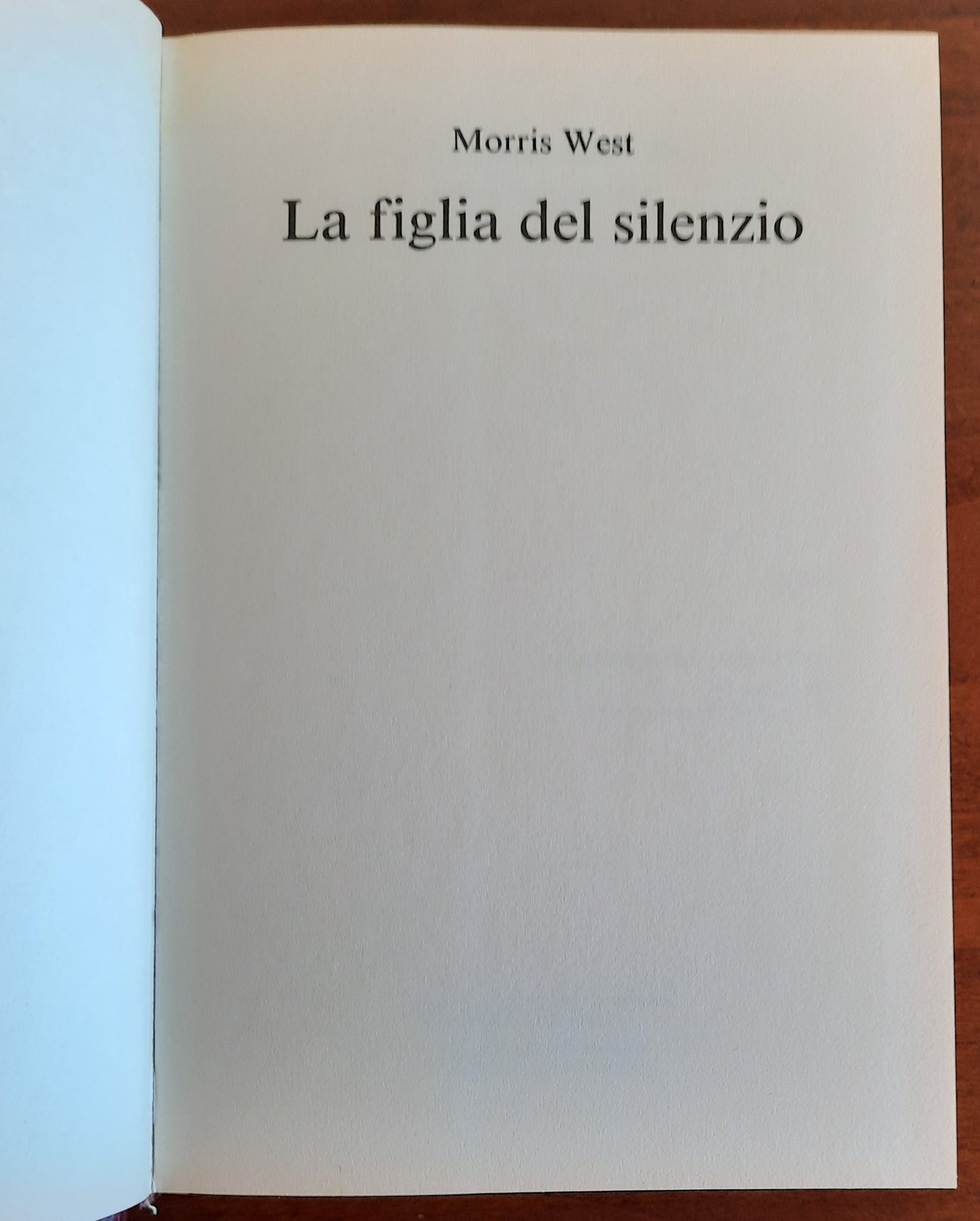 La figlia del silenzio - di Morris West - CDE